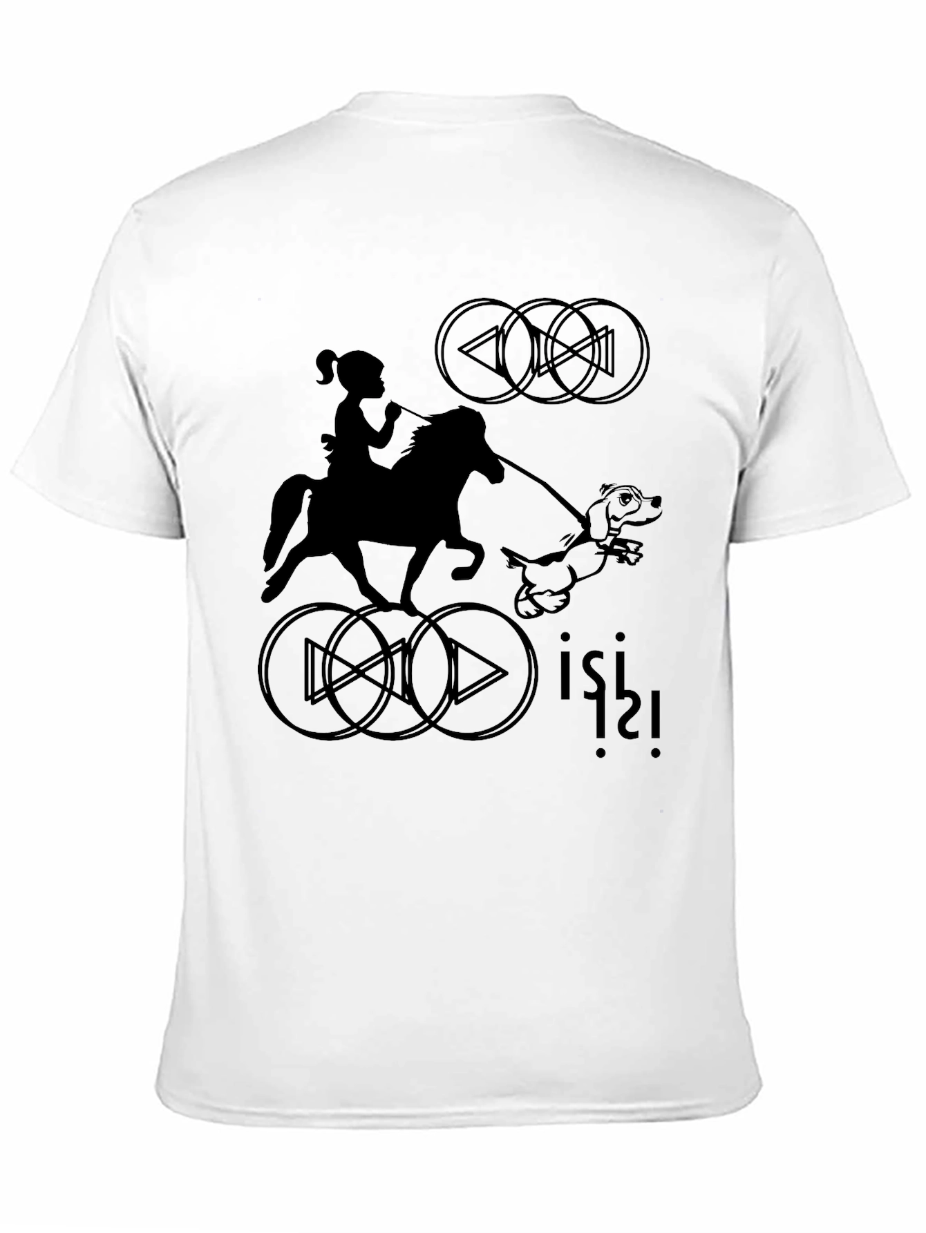 Black Graphic Print Unisex Black T-Shirt view 11