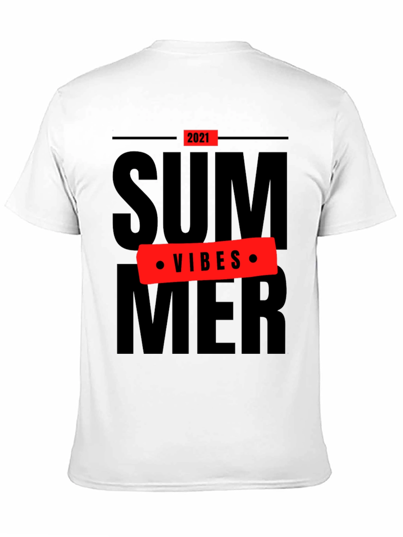 Black Summer Vibes 2021 Black T-Shirt view 11
