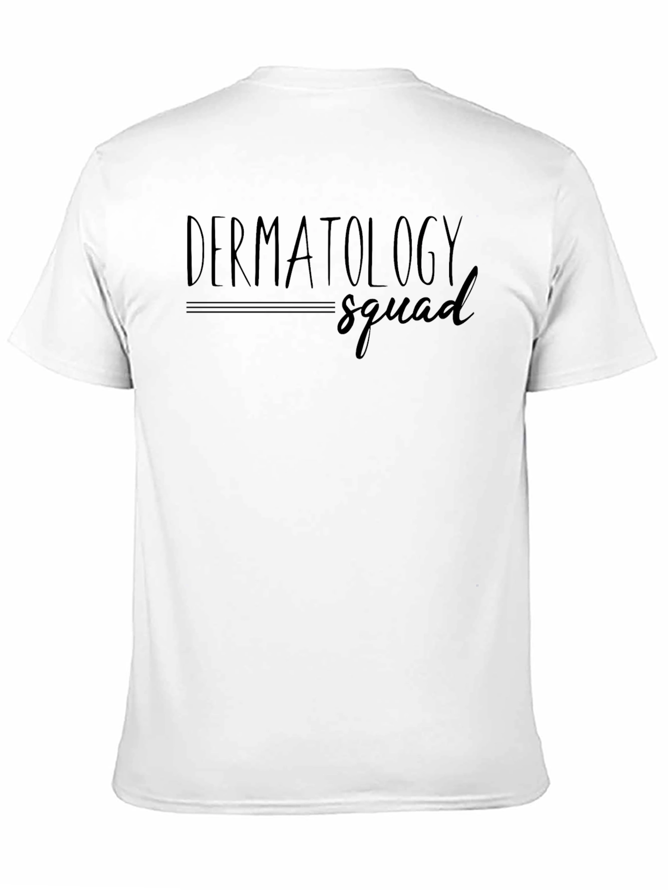 Black Dermatology Squad T-Shirt - Classic Crew Neck, Soft Cotton Blend view 11