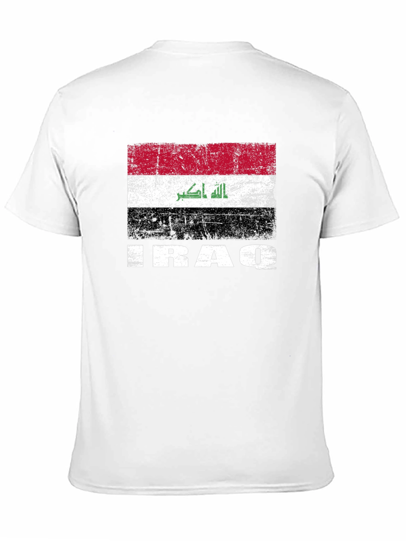 Iraq Flag T-Shirt - Distressed Graphic Tee - 11
