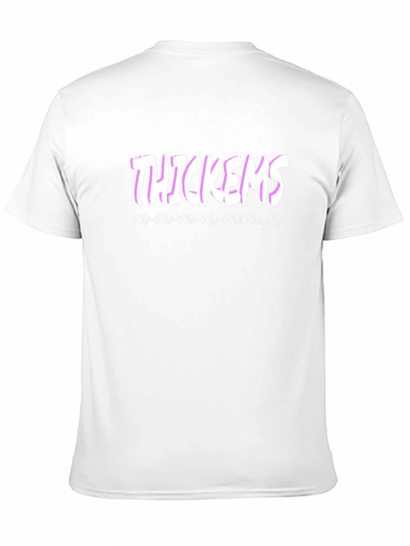 Black Thickems Graphic T-Shirt - Thi-Thi-Thi-Thi(Thick) view 11