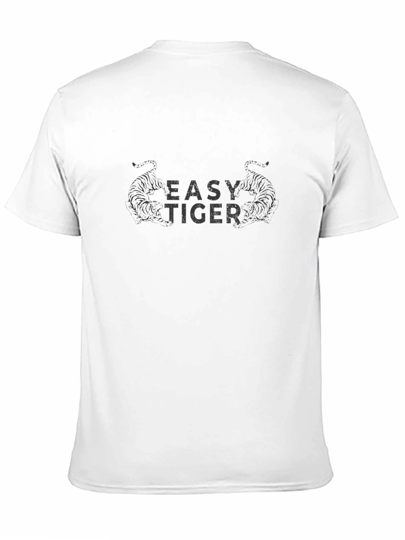 Black Easy Tiger Graphic Tee - Cool Casual Style view 11