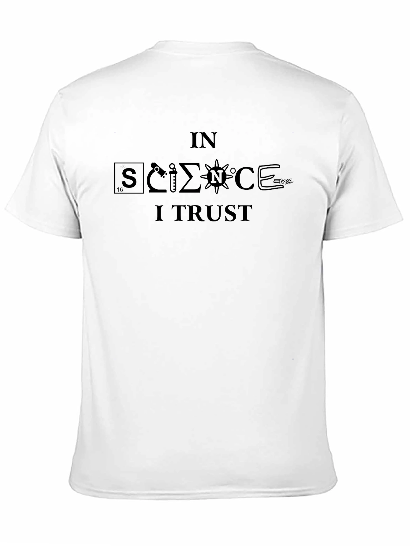 Black In Science I Trust Black Graphic T-Shirt view 11