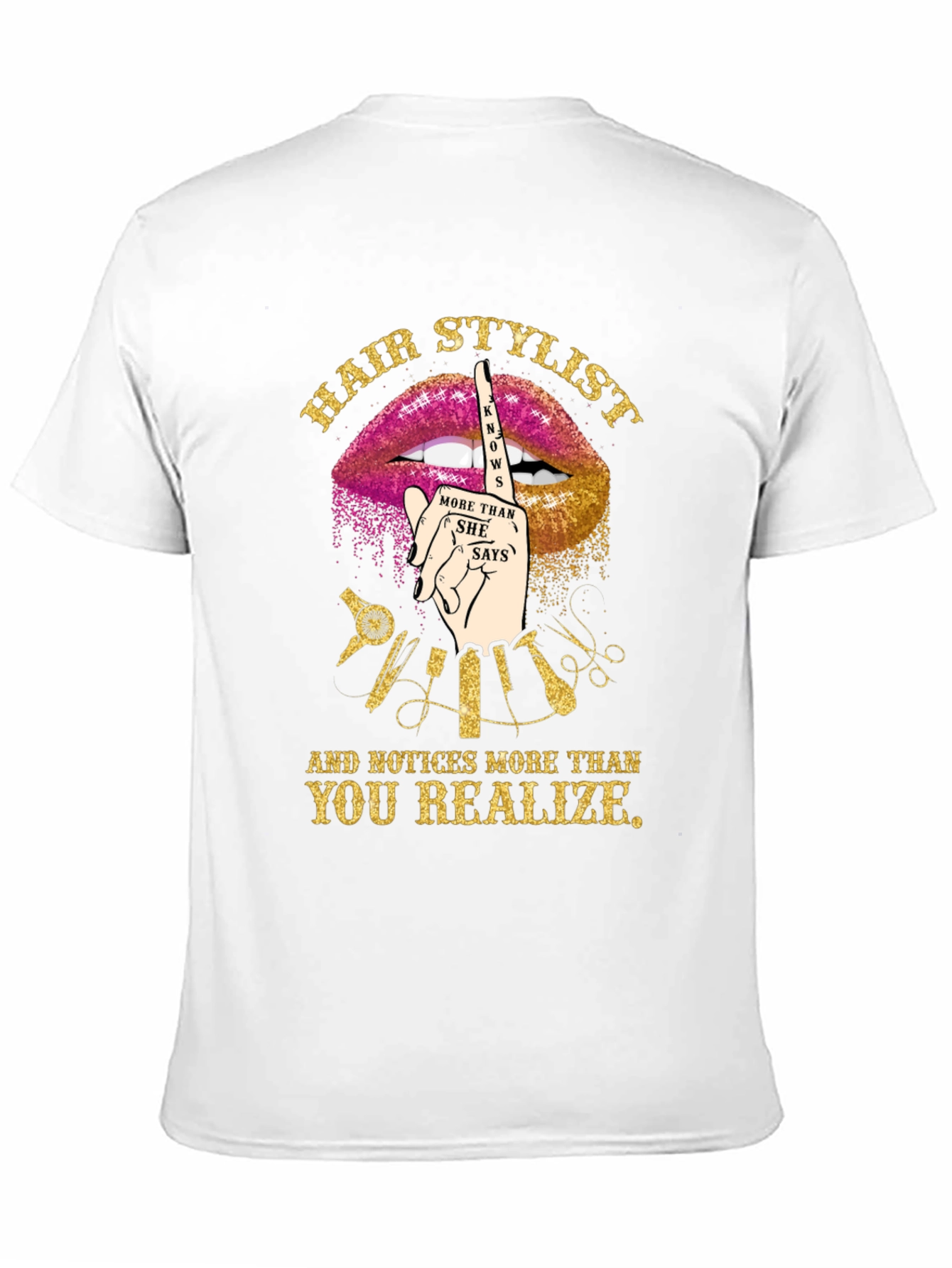 Black Hair Stylist Knows More Funny Graphic Tee view 11