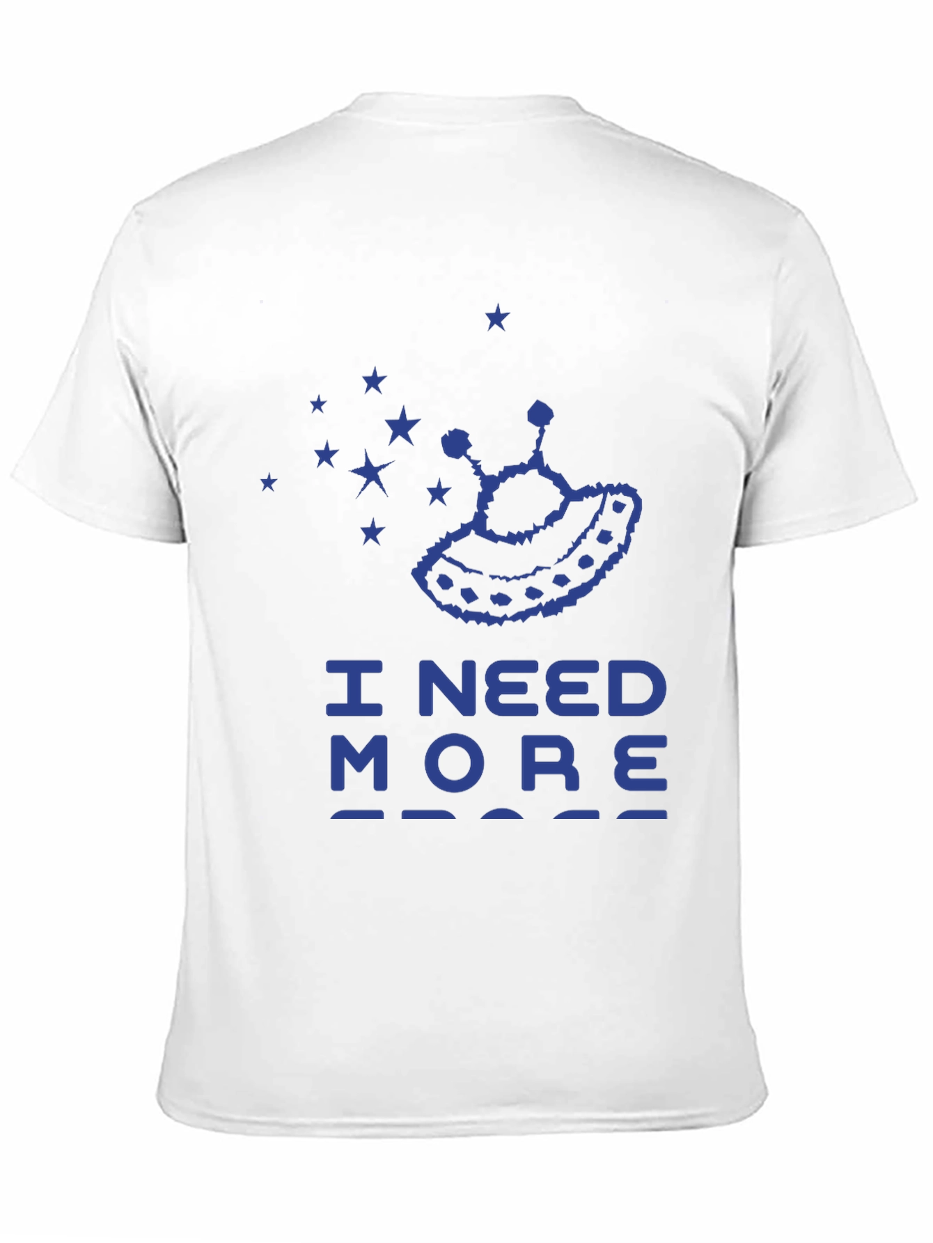 Black I Need More Space Graphic Tee, Alien UFO Shirt view 11