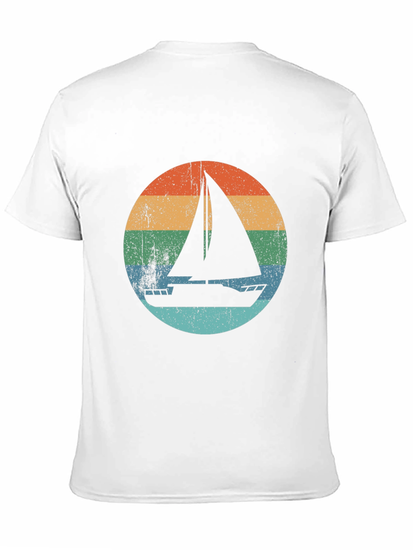 Black Vintage Sailboat T-Shirt - Retro Nautical Design view 11