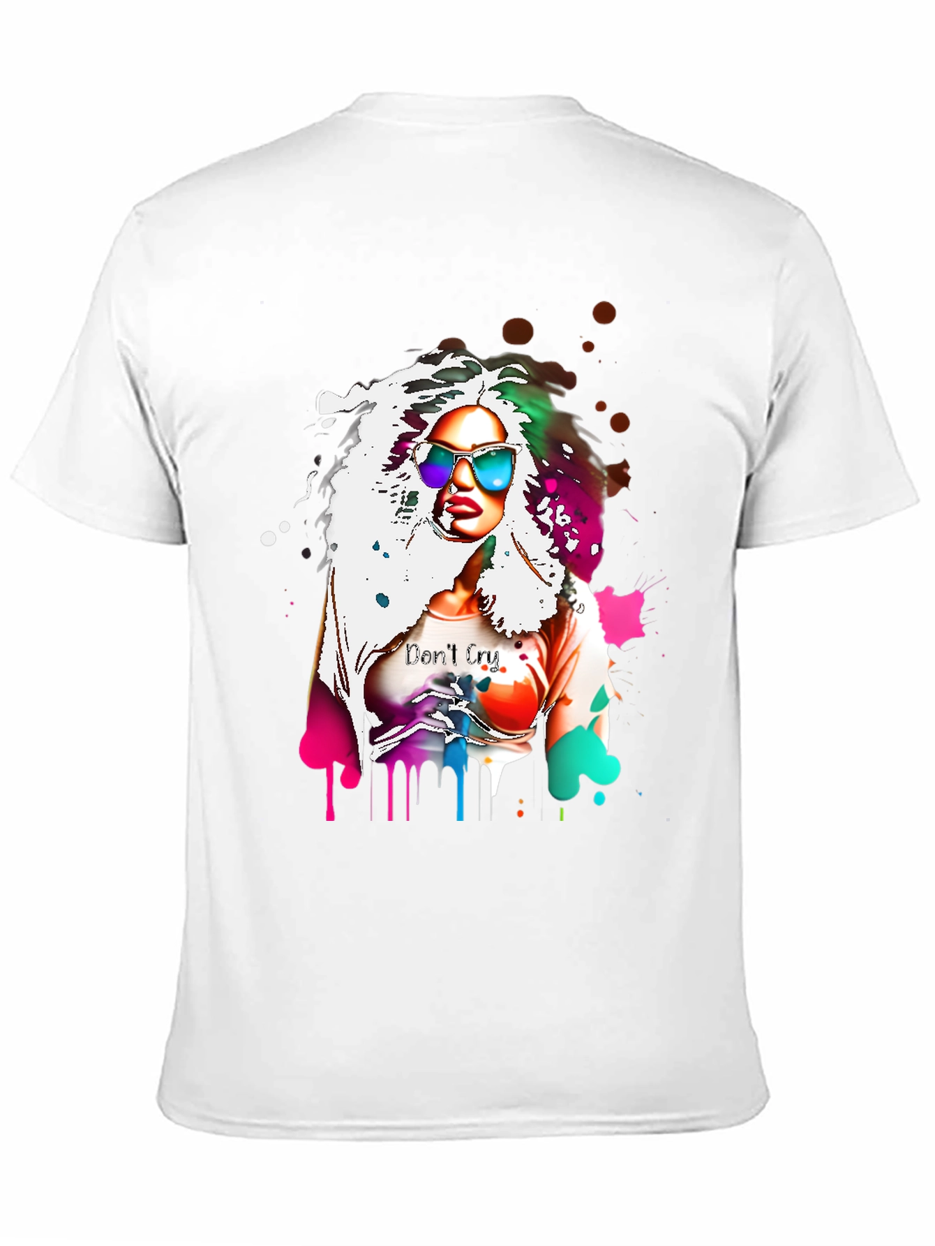 Black Colorful Woman Graphic Tee view 11