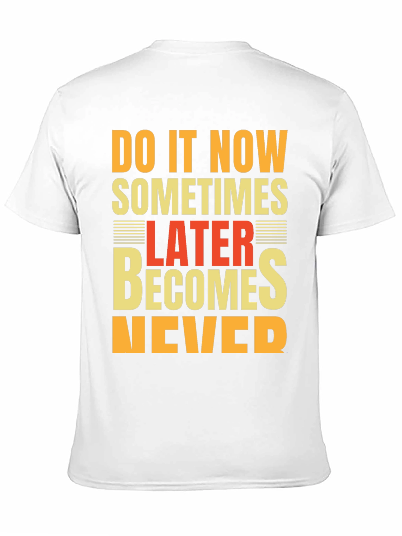 Black Inspirational "Do It Now" Graphic Tee view 11