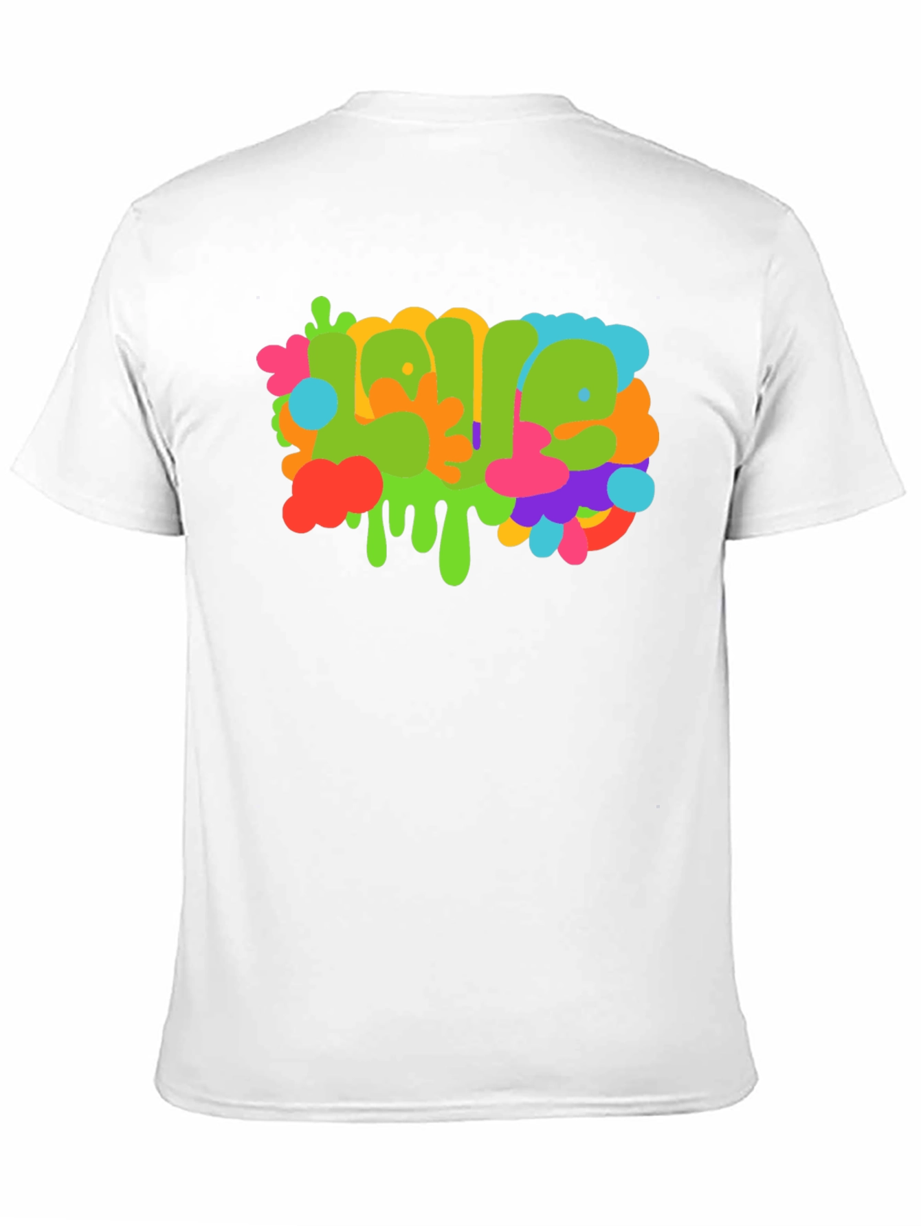 Black Colorful Graffiti Style Graphic T-Shirt view 11