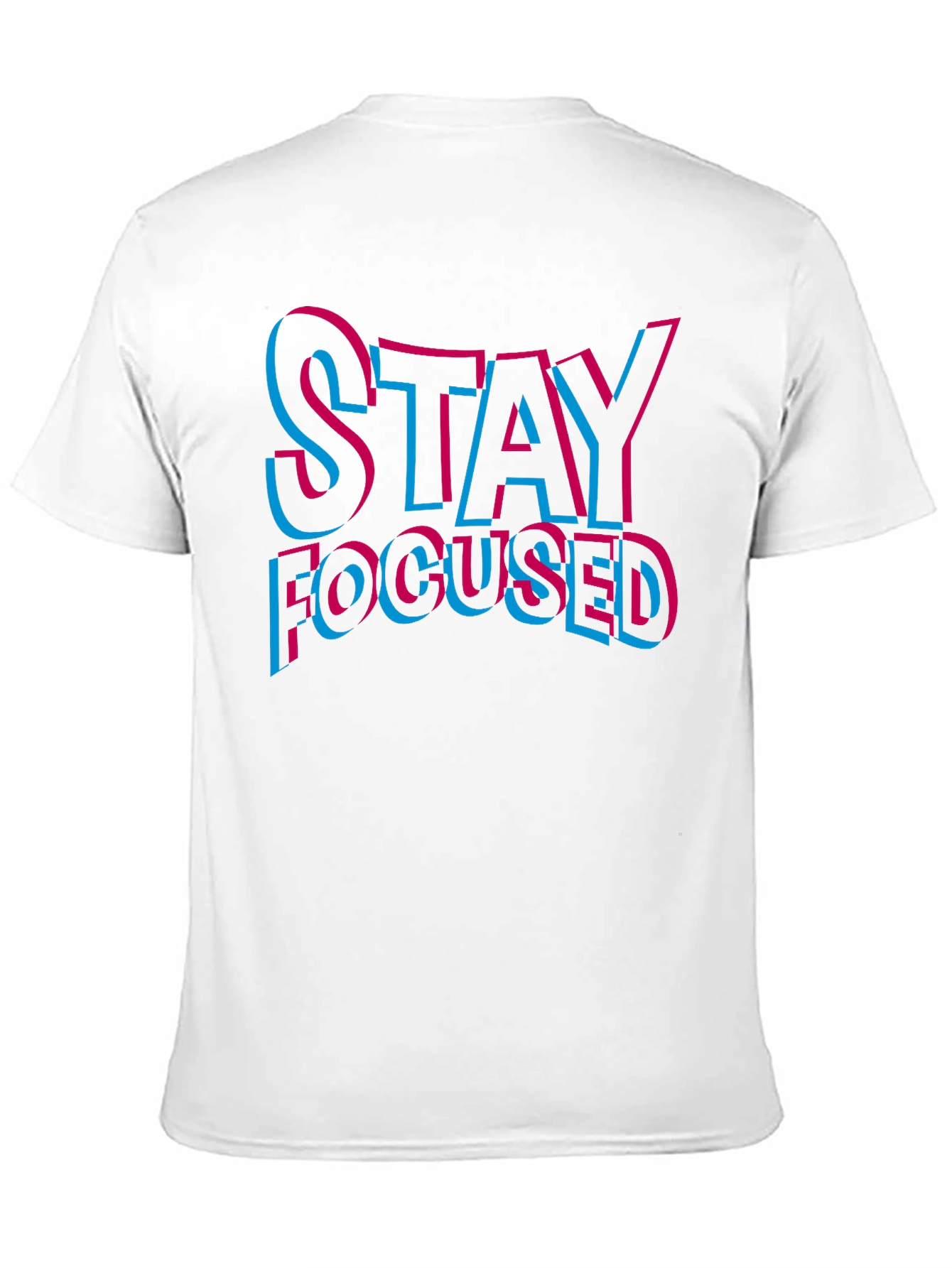 Black Stay Focused Graphic T-Shirt - Men's Black Tee view 11
