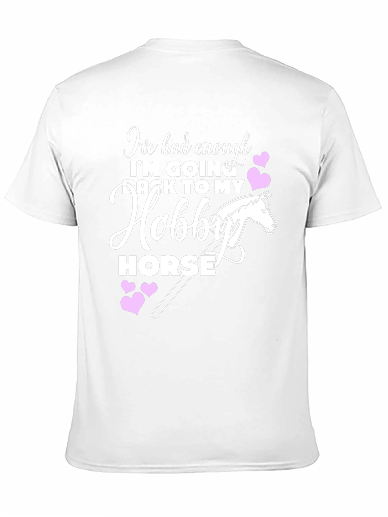 Black Hobby Horse T-Shirt - Adult Humor Tee view 11