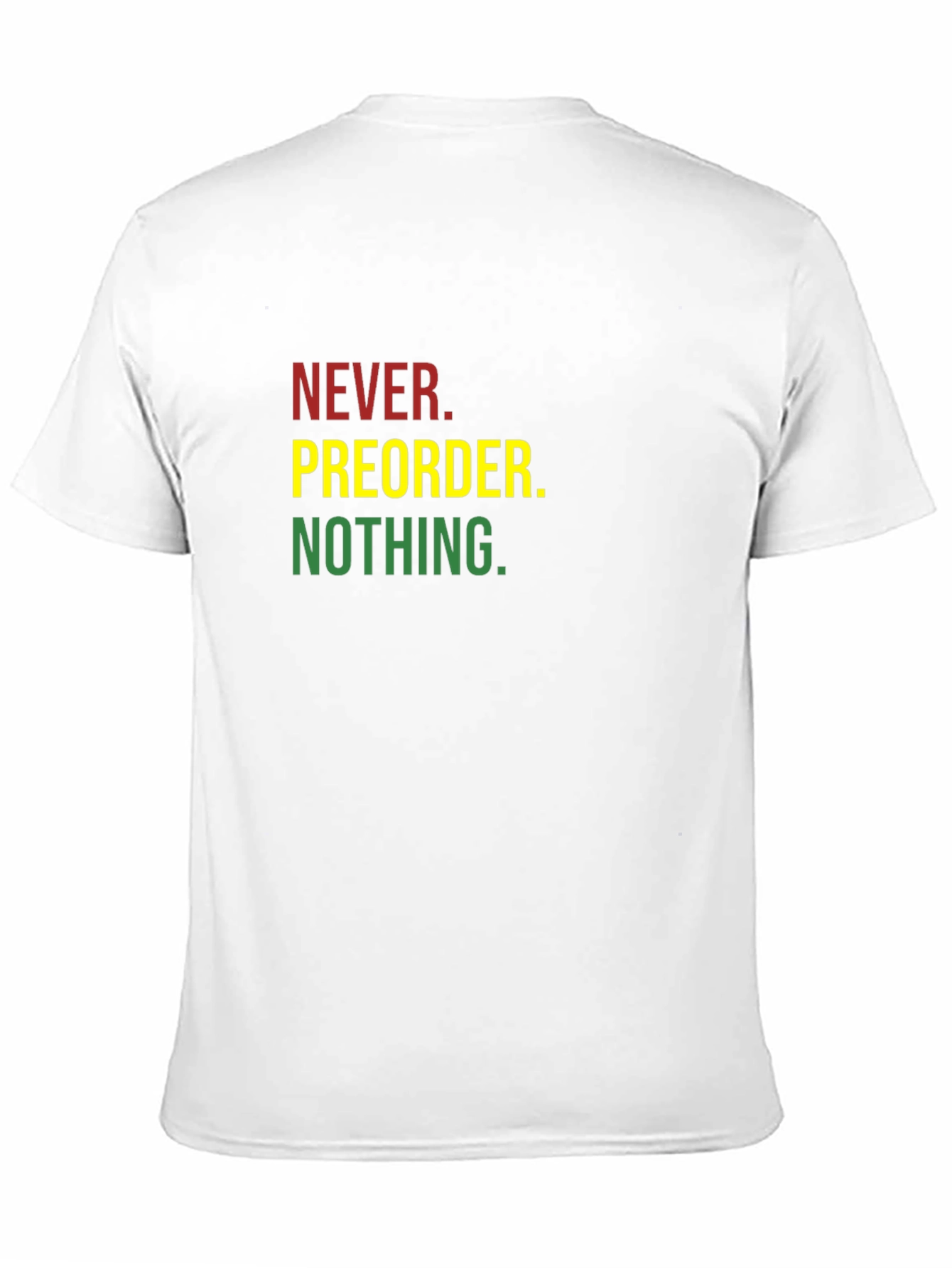 Black Never Preorder Nothing Graphic Tee view 11
