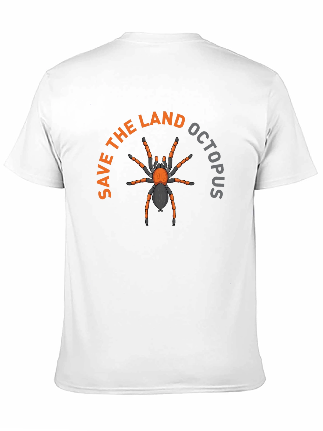 Black Save the Land Octopus T-Shirt - Funny Spider Tee view 11