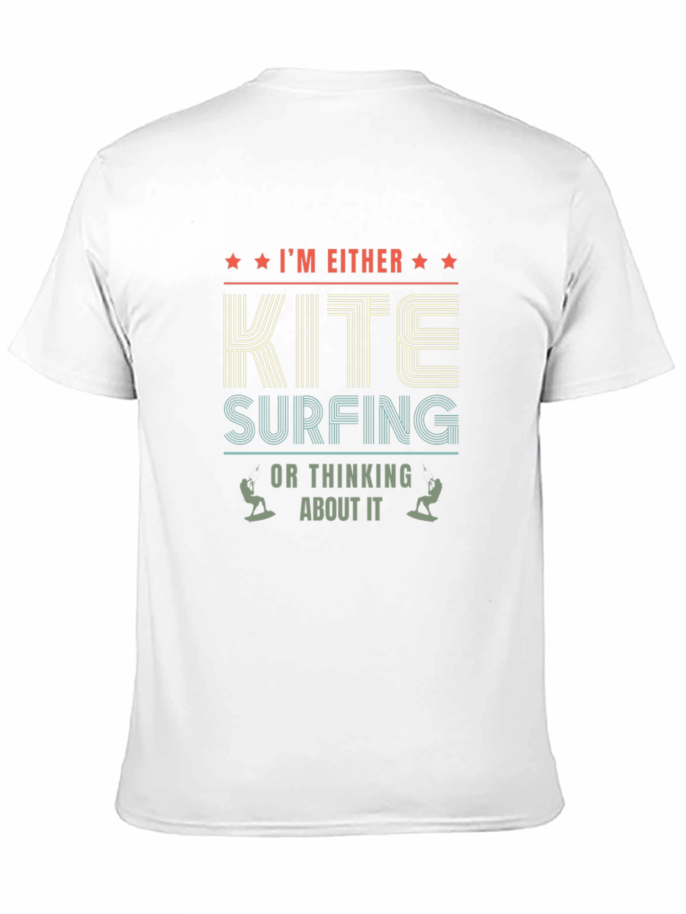 Black Kite Surfing Graphic Tee - Black Cotton Blend view 11