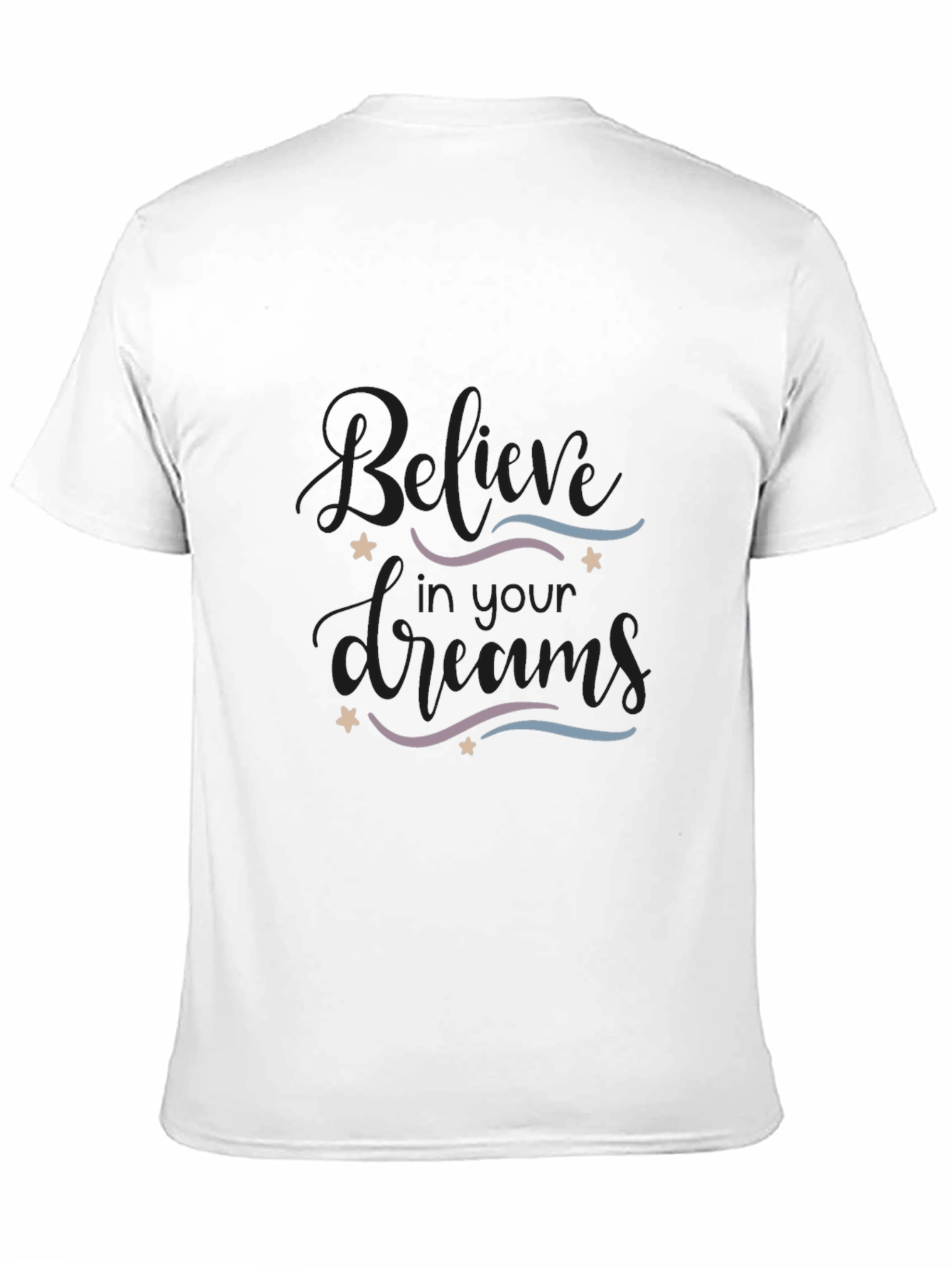 Black Believe In Your Dreams Graphic Tee - Black view 11