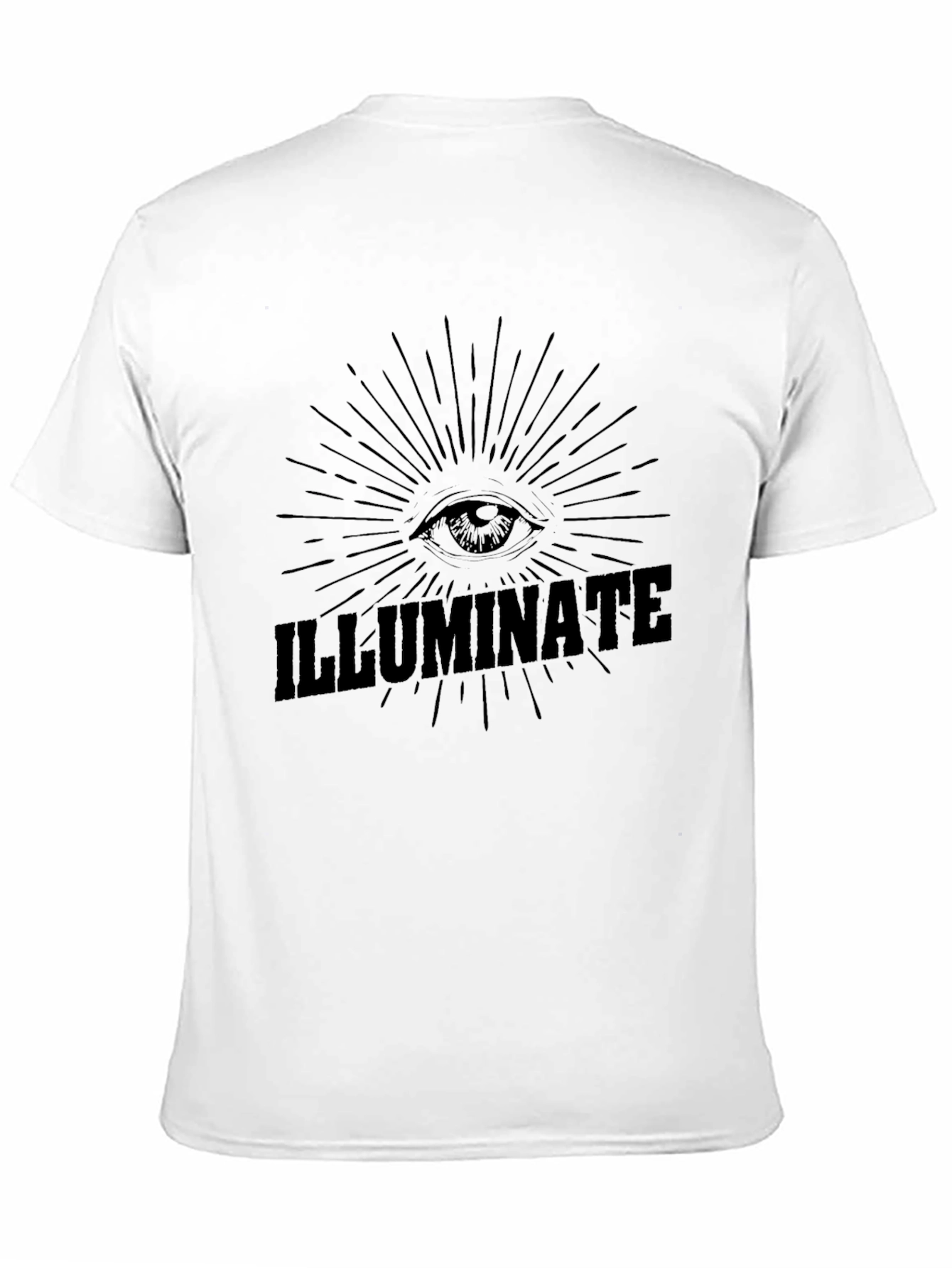 Black Illuminati Eye T-Shirt - Conspiracy Graphic Tee view 11