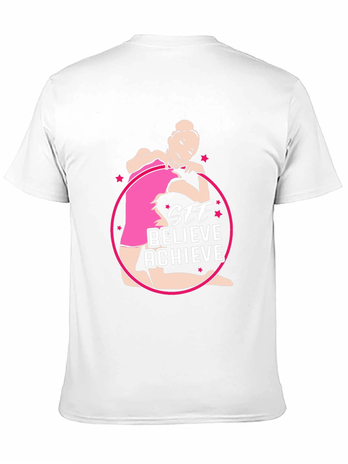 Black See Believe Achieve Gymnast Tee view 11