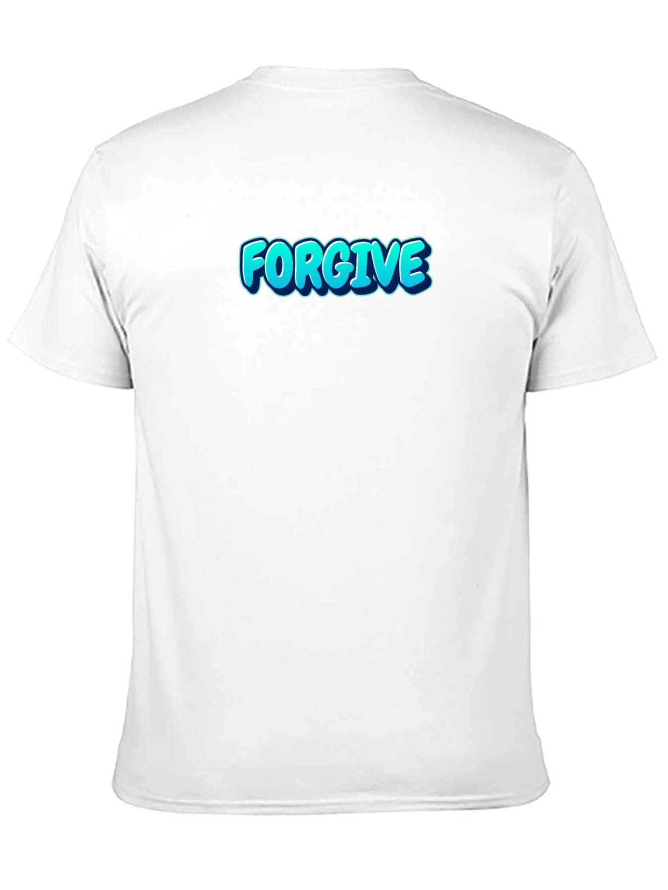 Black Forgive Graphic Print Black T-Shirt view 11