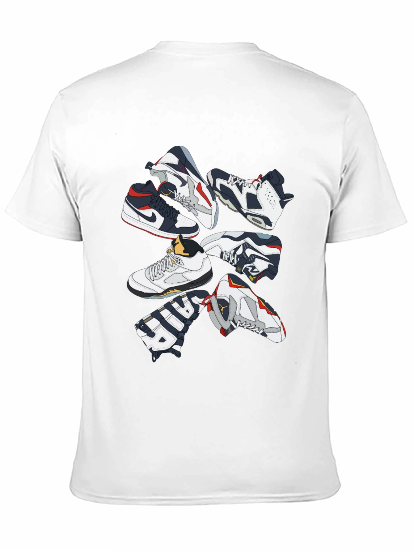 Black Sneakerhead Crew Neck Graphic T-Shirt view 11