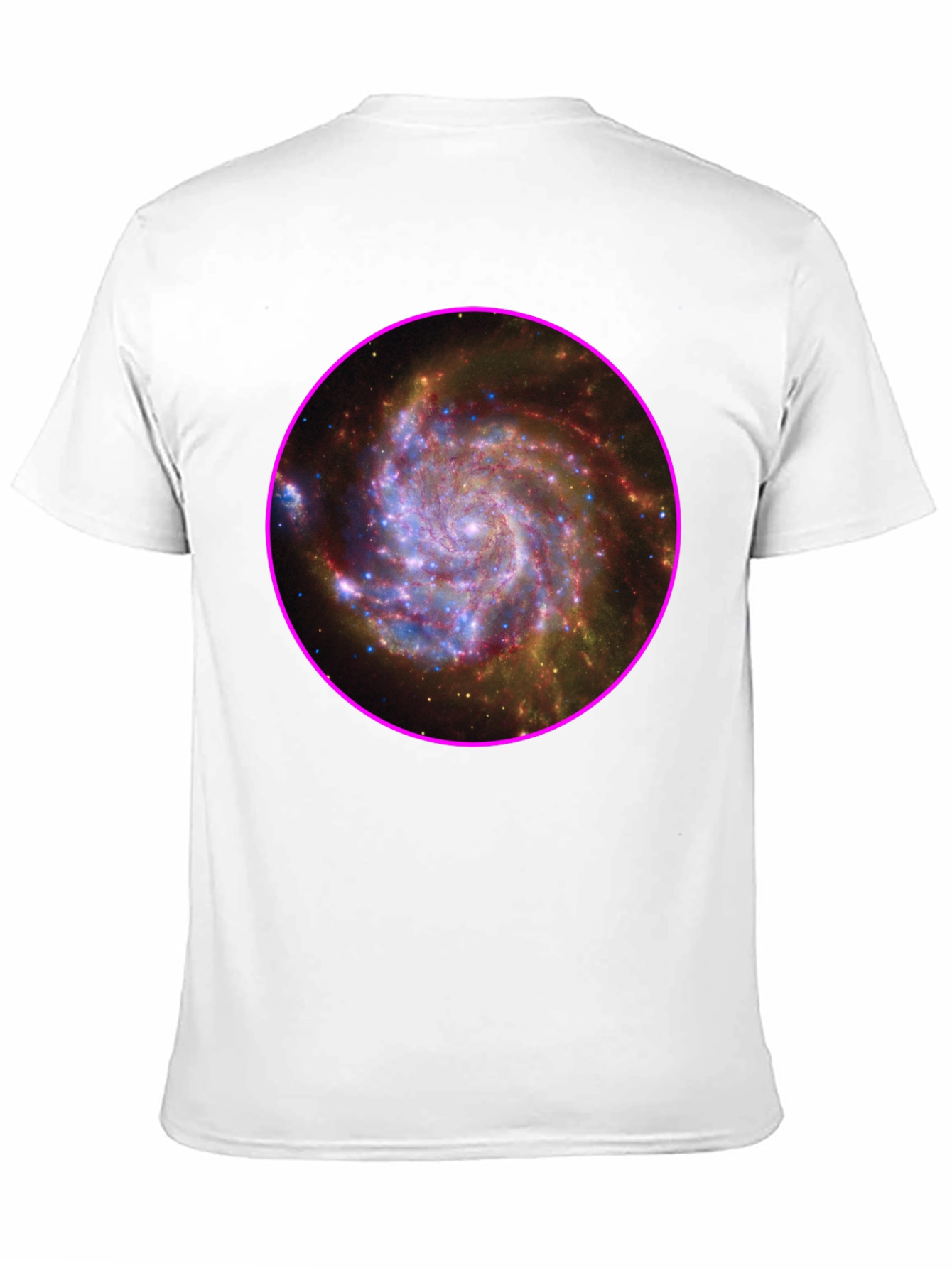 Black Galaxy Print Black T-Shirt view 11