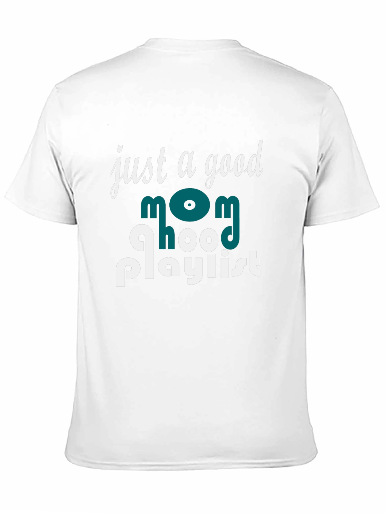 Black Good Mom Hood Playlist Graphic T-Shirt view 11