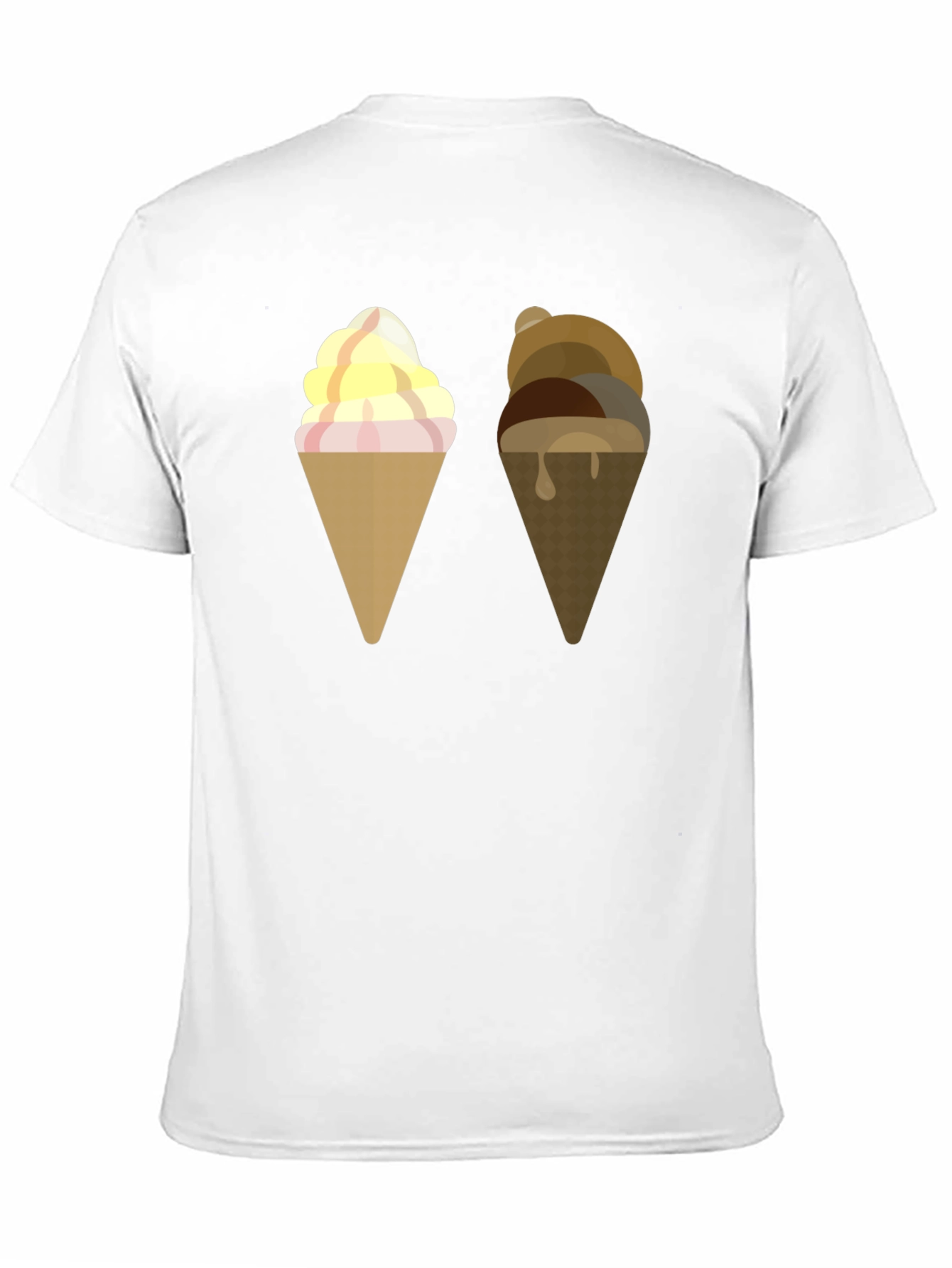Black Ice Cream Cone Graphic T-Shirt view 11
