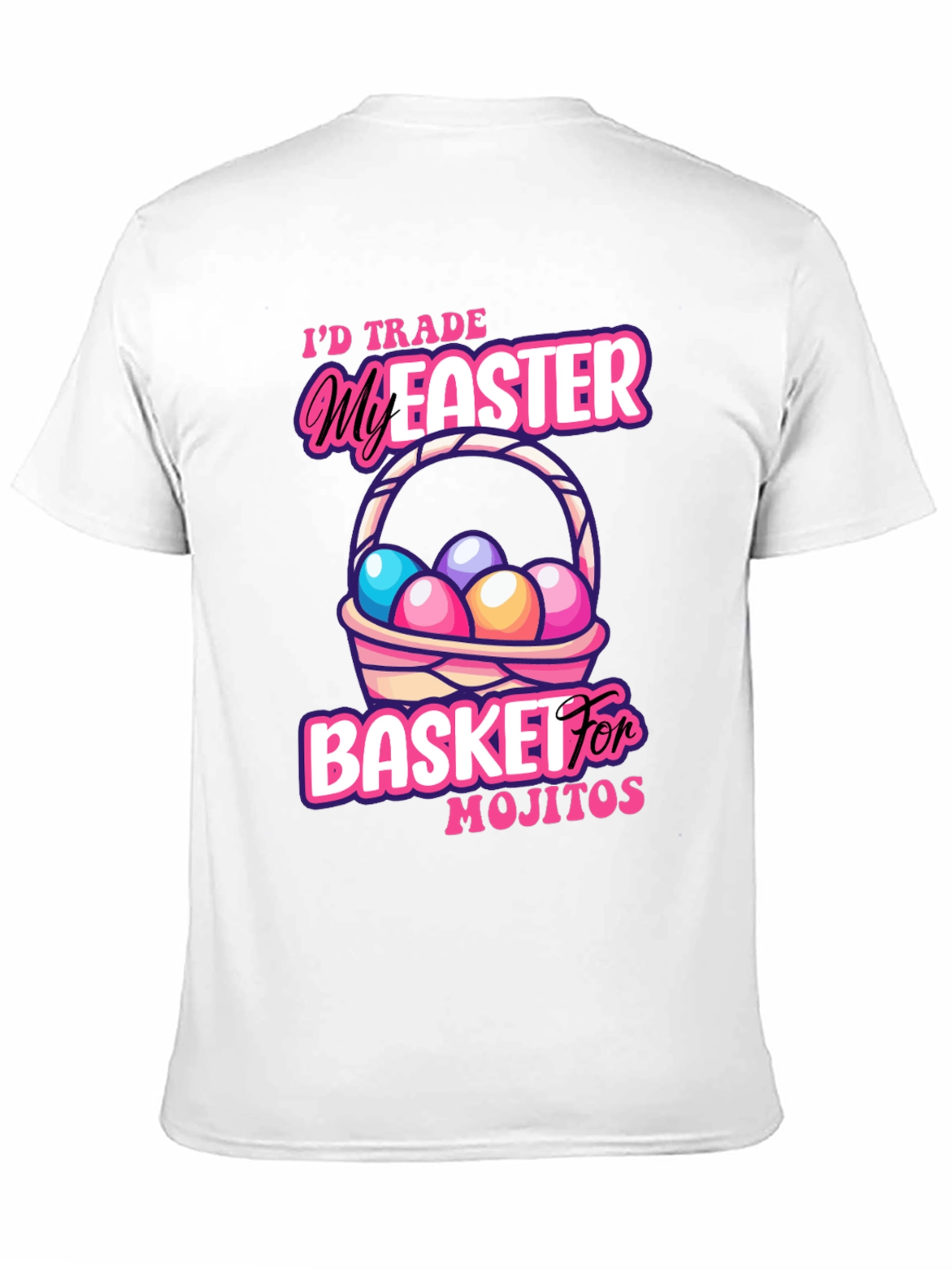 Black Easter Mojito Basket T-Shirt view 11