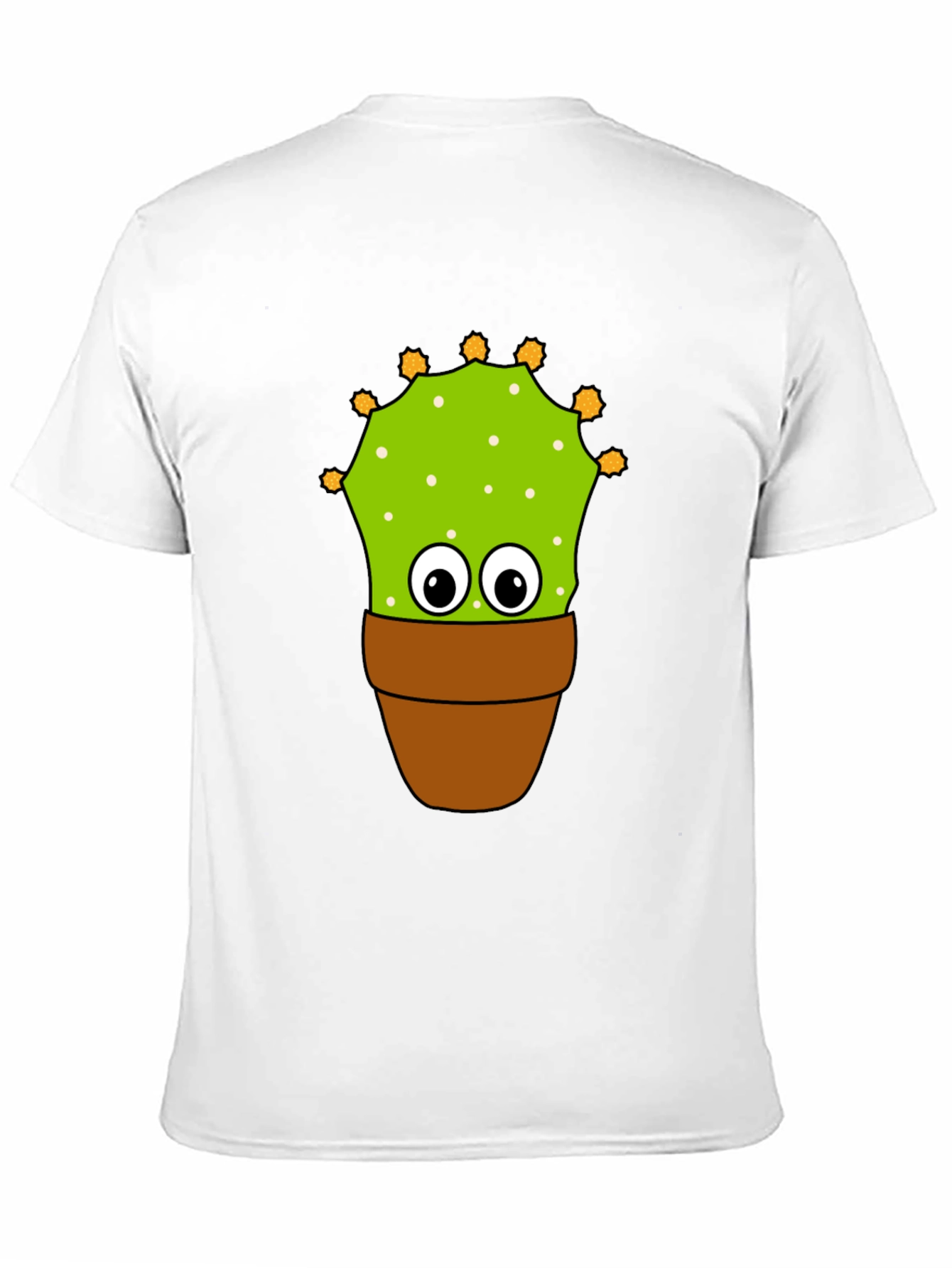 Black Funny Cactus Potted Plant Graphic Tee - Black view 11