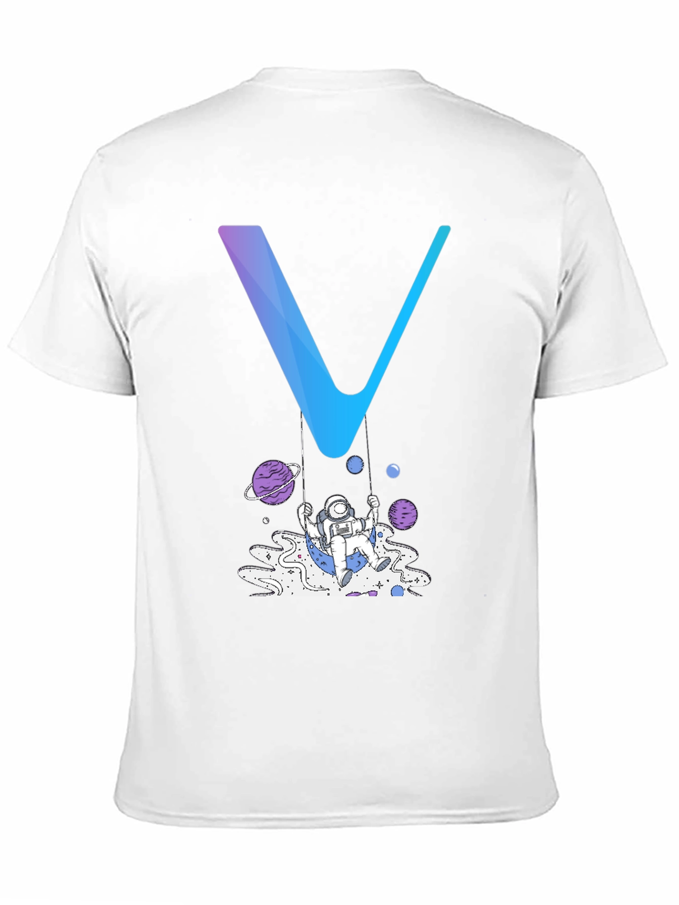 Black Astronaut Swing Graphic Tee - Black Cotton Blend Shirt view 11