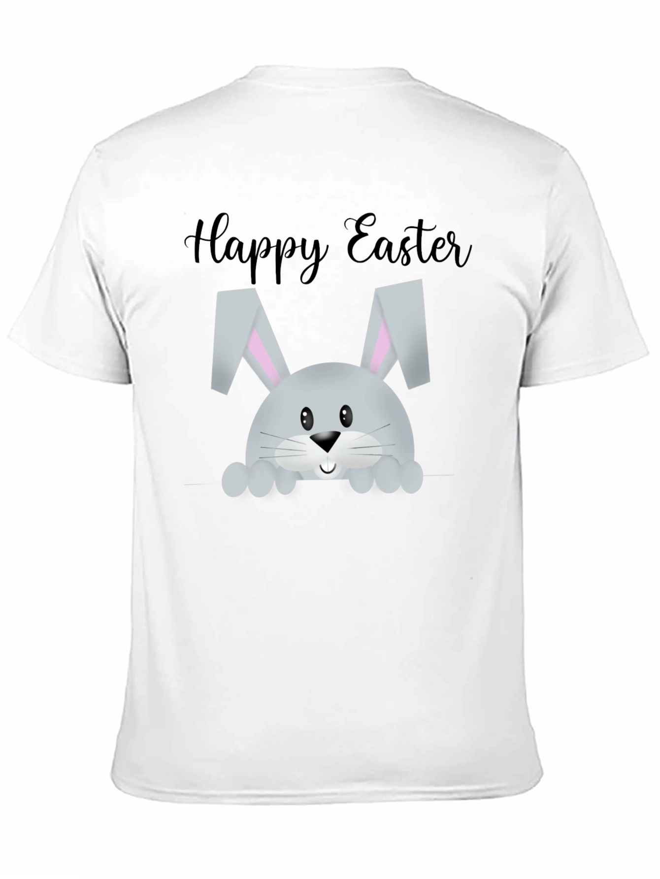 Black Happy Easter Bunny T-Shirt view 11
