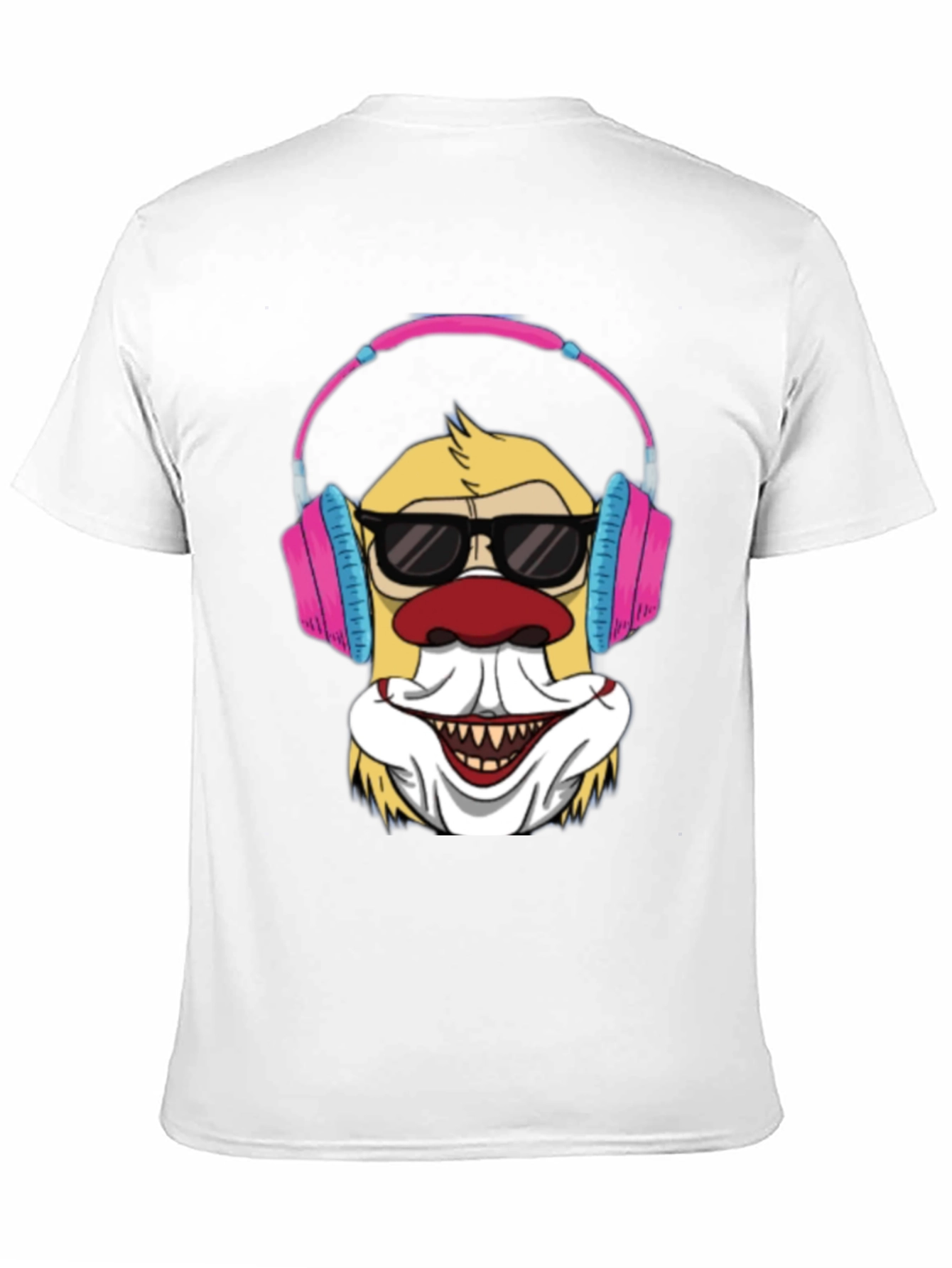 Black Clown DJ T-Shirt - Funny Graphic Tee view 11