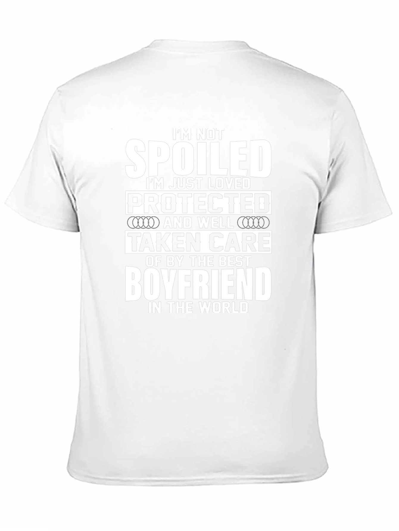 Black Boyfriend Spoiled Loved Protected T-Shirt view 11