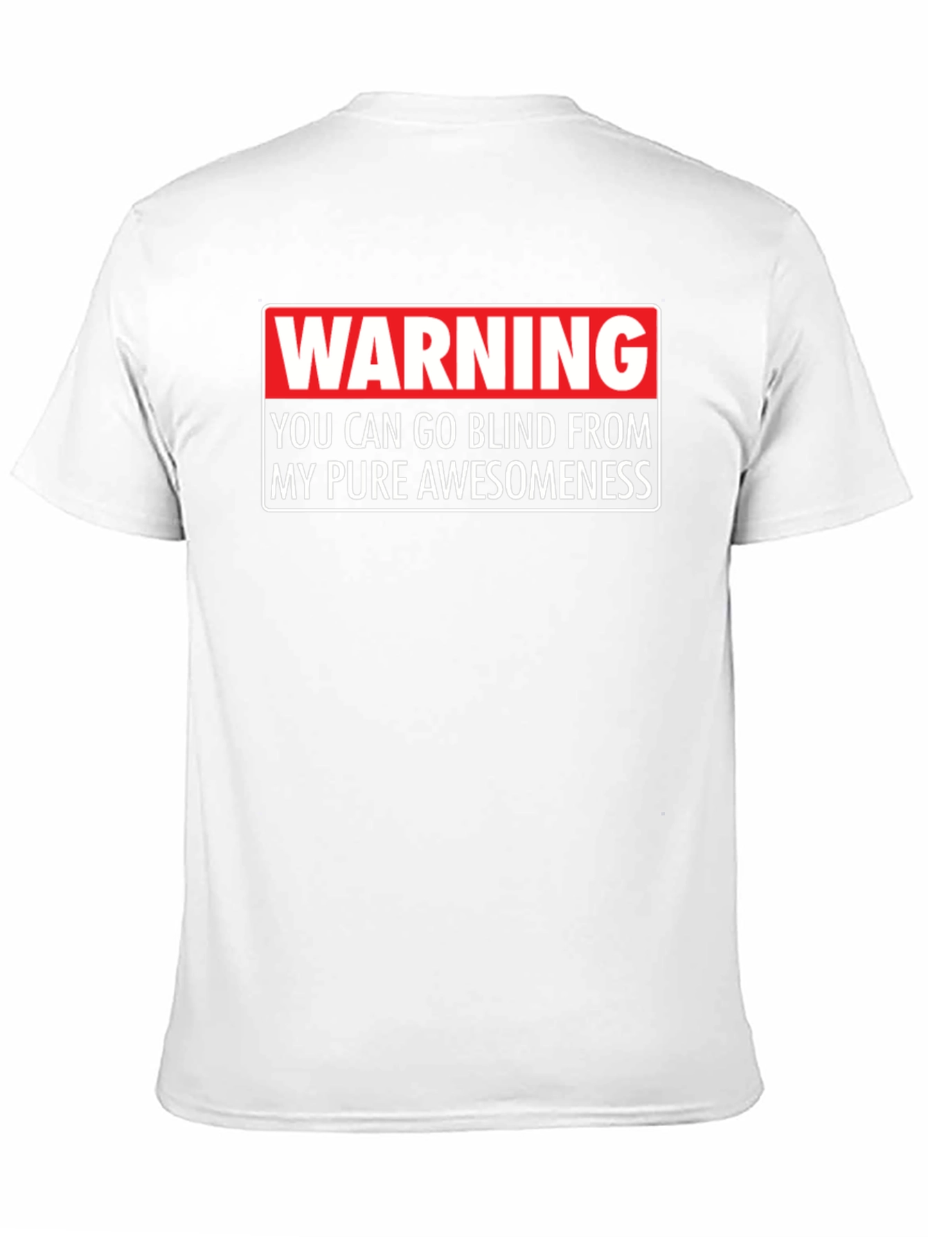 Black Warning: Pure Awesomeness Graphic Tee view 11