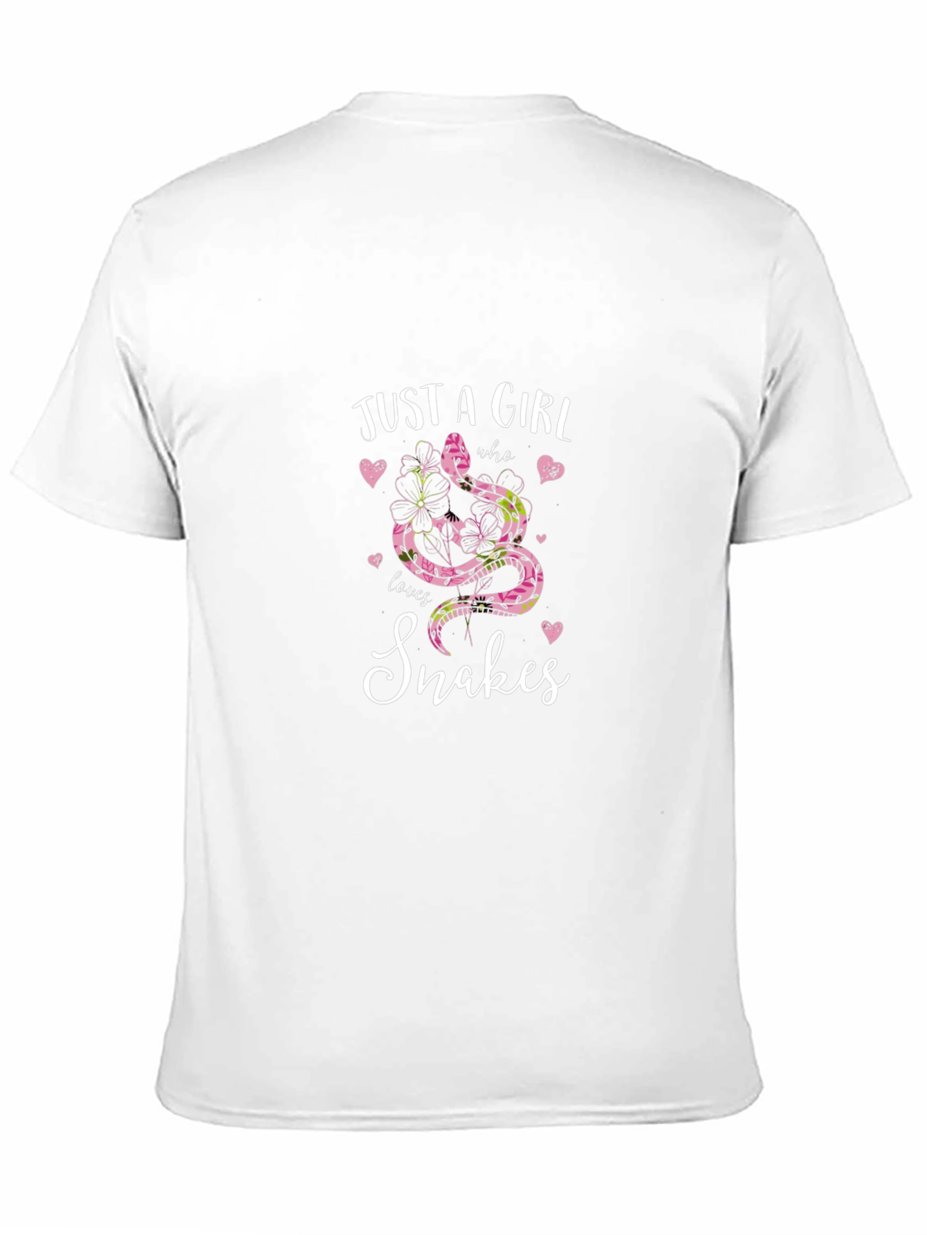 Black Just a Girl Who Loves Snakes T-Shirt view 11