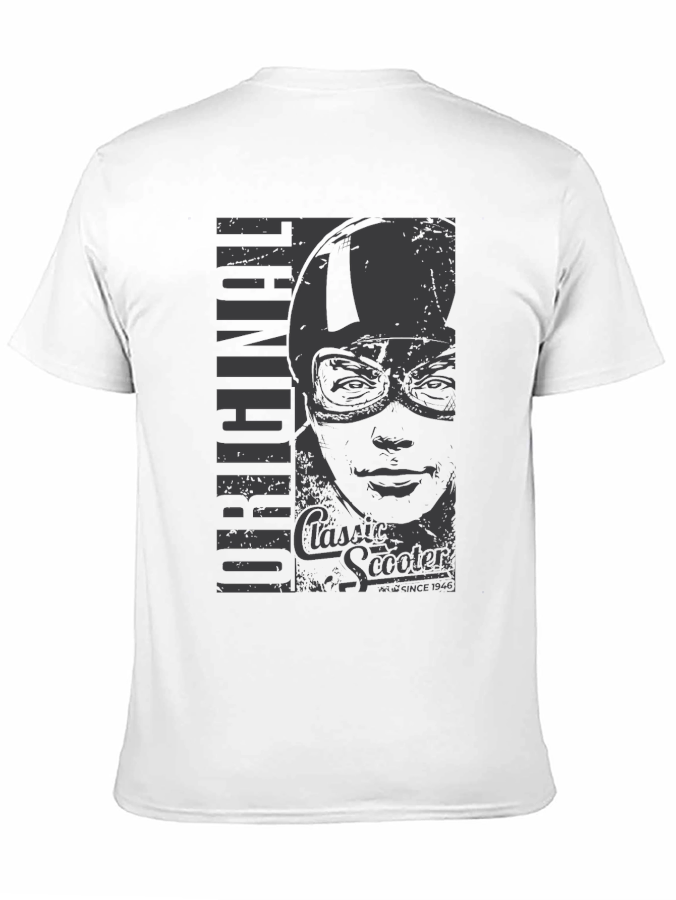 Black Original Classic Scooter Graphic T-Shirt view 11