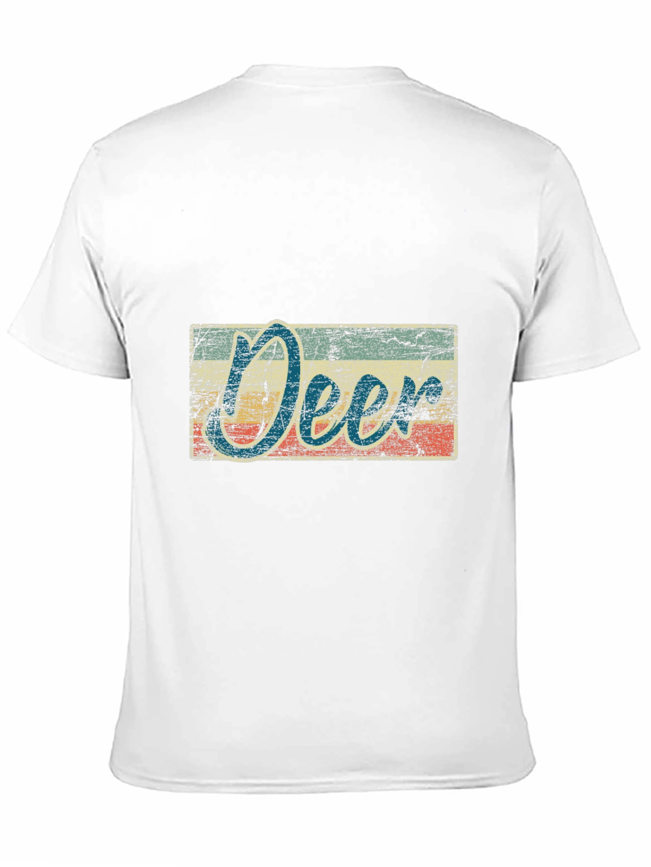 Black Vintage Deer Graphic T-Shirt view 11