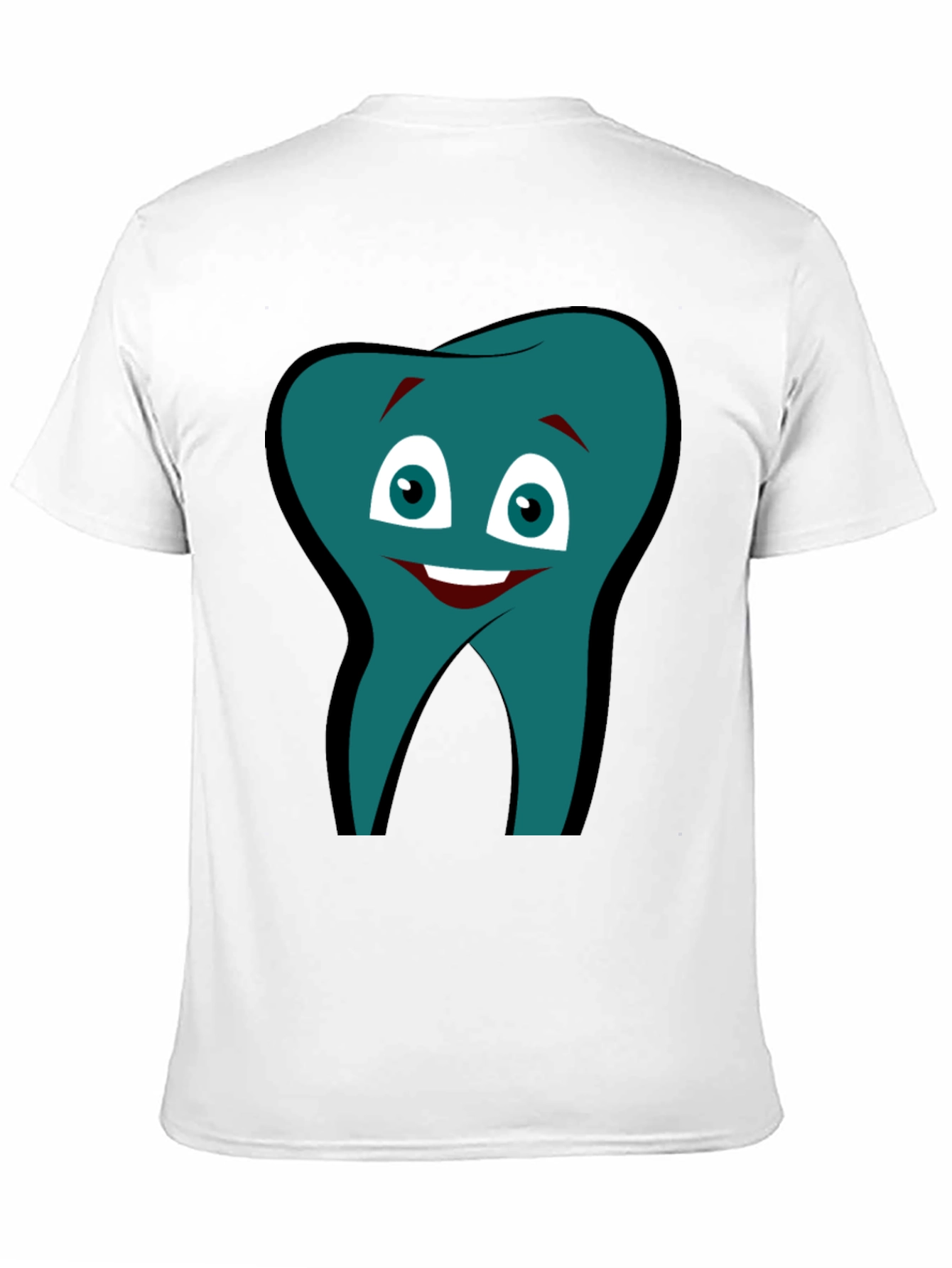 Black Funny Tooth Graphic Tee - Black Cotton Comfort view 11