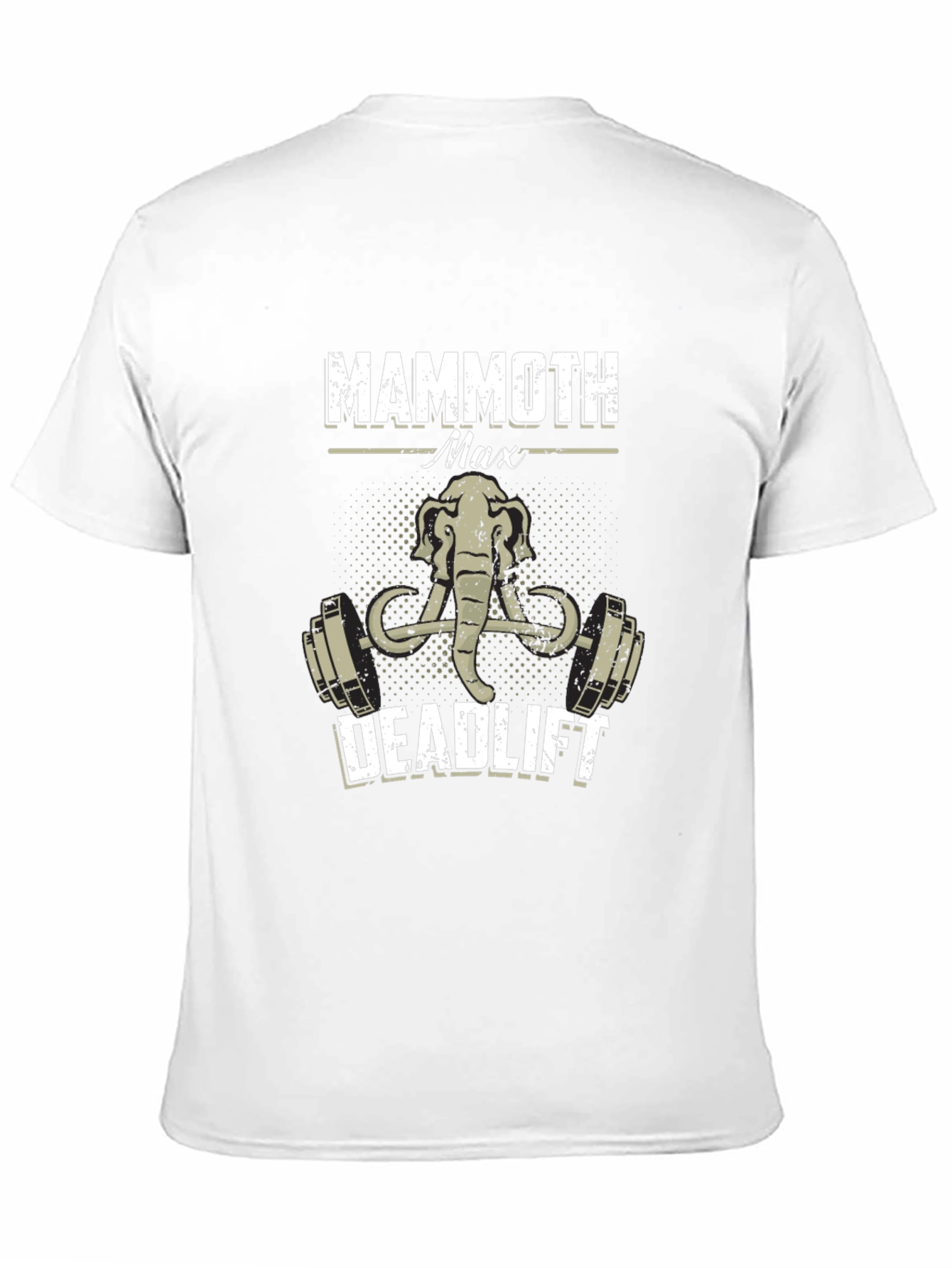 Black Mammoth Max Deadlift T-Shirt - Weightlifting Tee view 11
