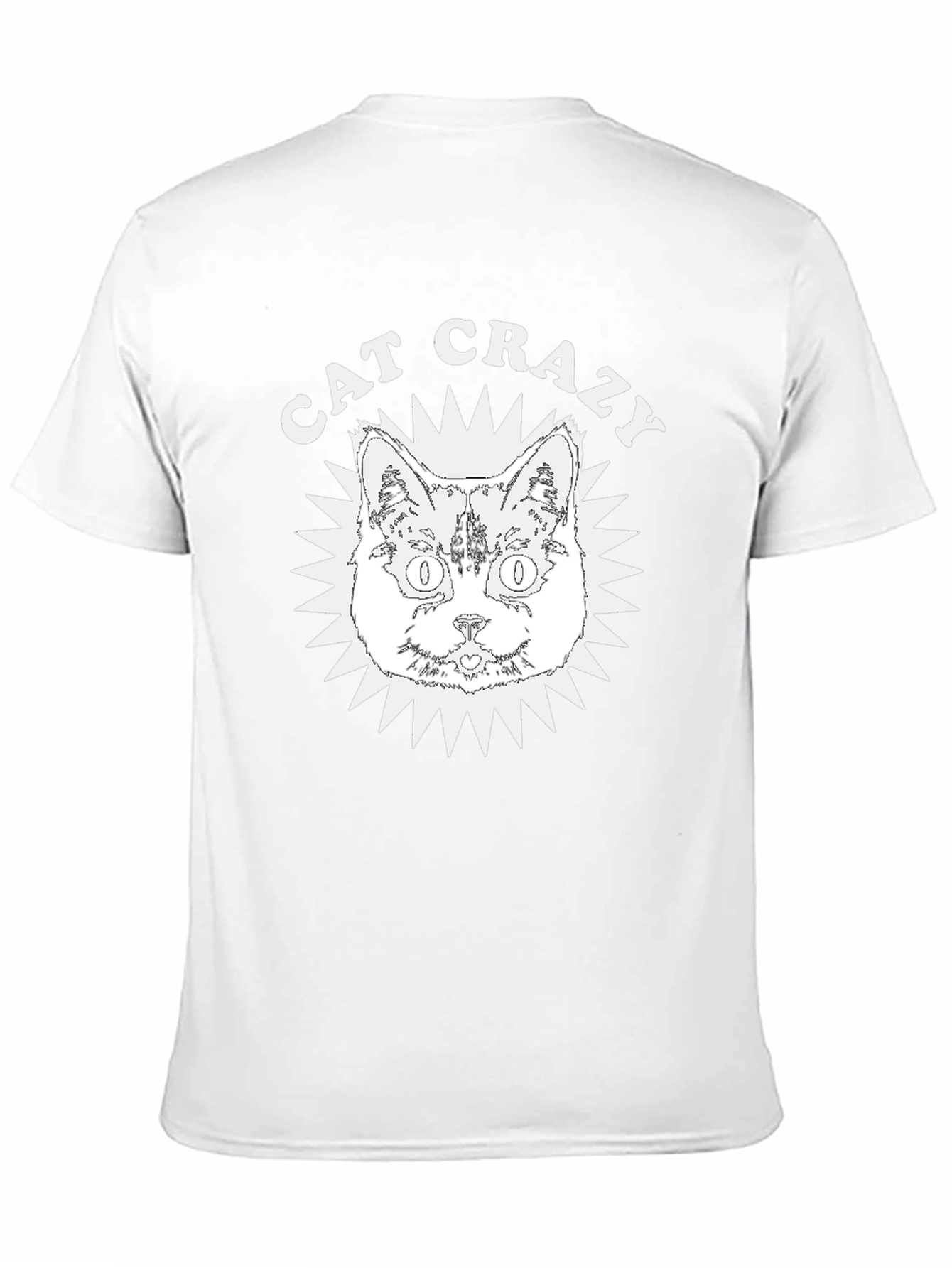 Black Cat Crazy Graphic Tee - Soft Cotton view 11