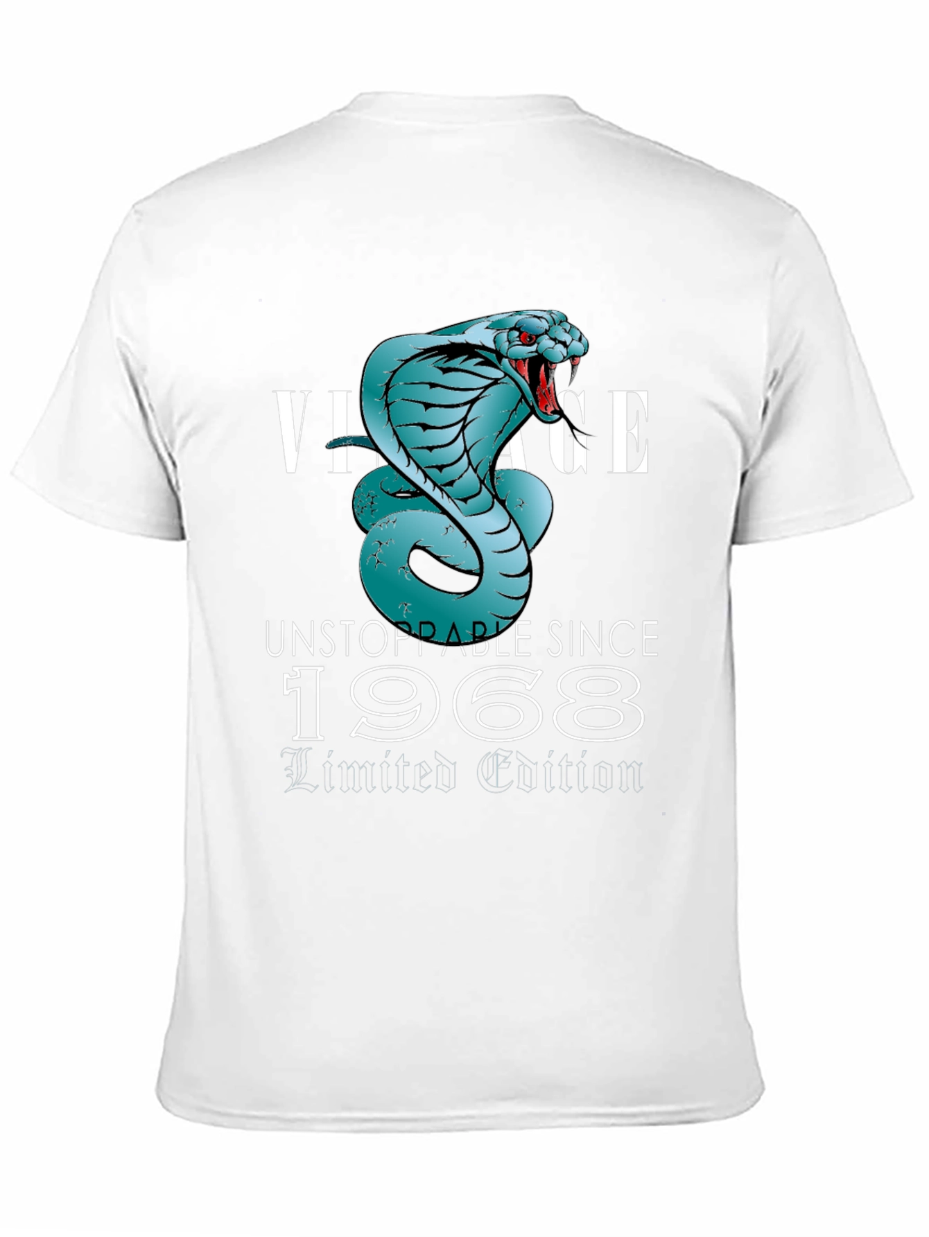 Black Vintage Cobra T-Shirt - Unstoppable Since 1968 view 11