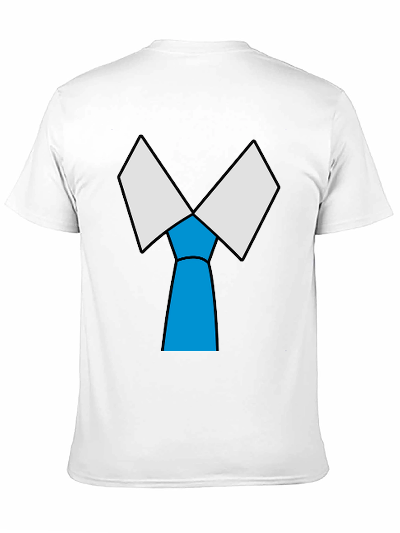 Black Novelty Tie T-Shirt - Funny Graphic Tee view 11