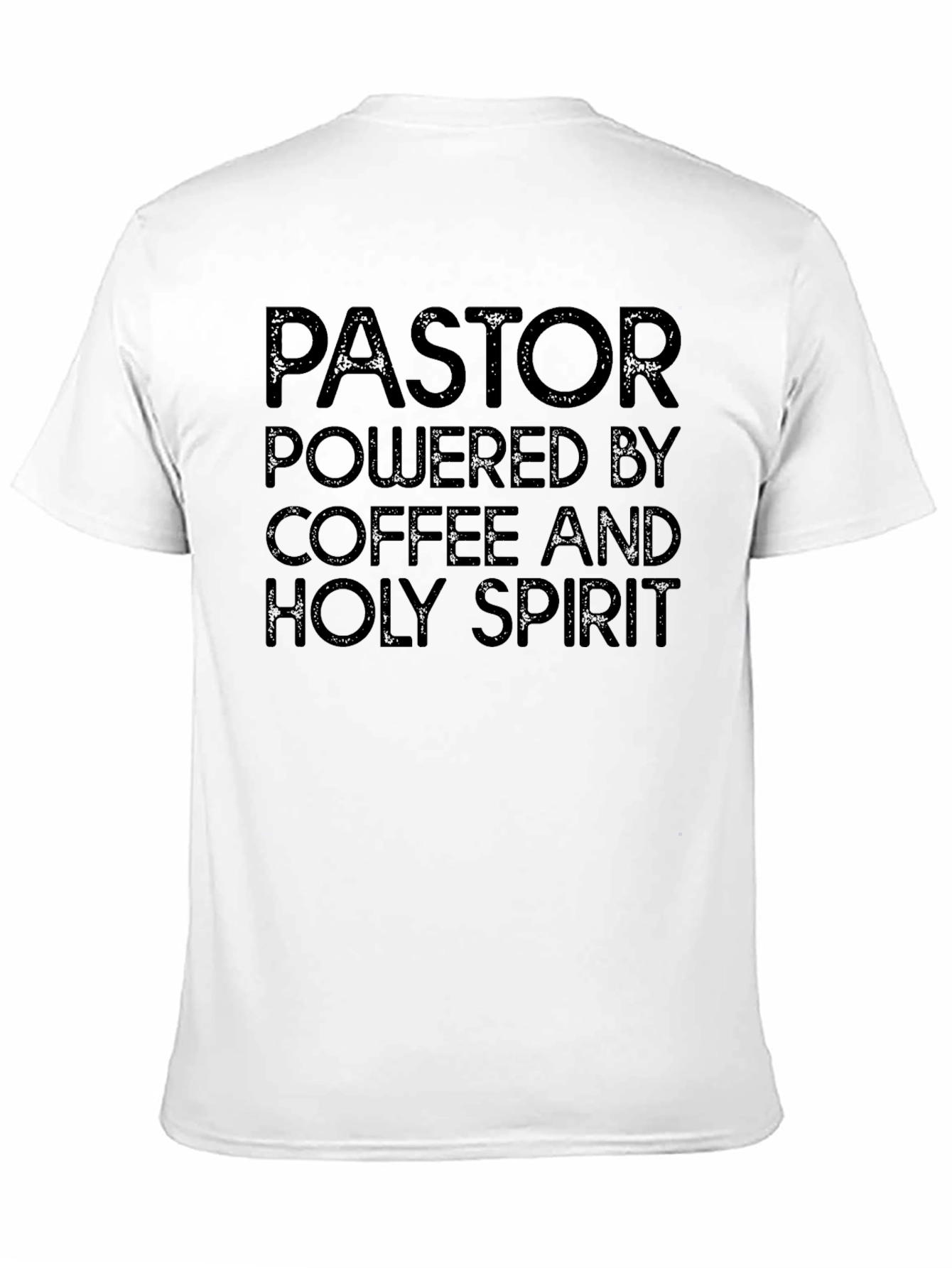 Black Pastor Powered By Coffee and Holy Spirit T-Shirt view 11