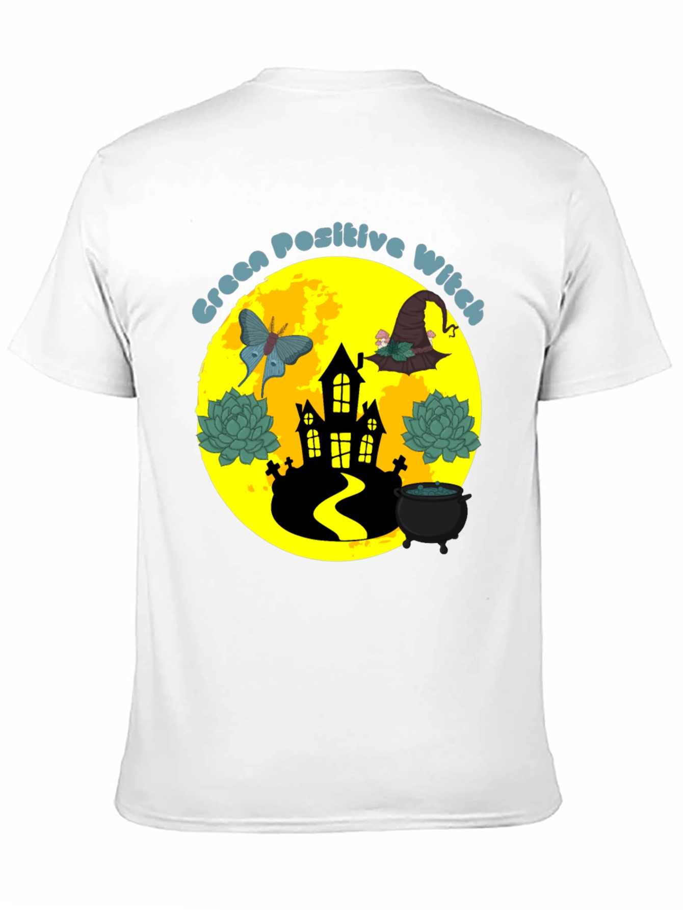 Black Green Positive Witch T-Shirt view 11