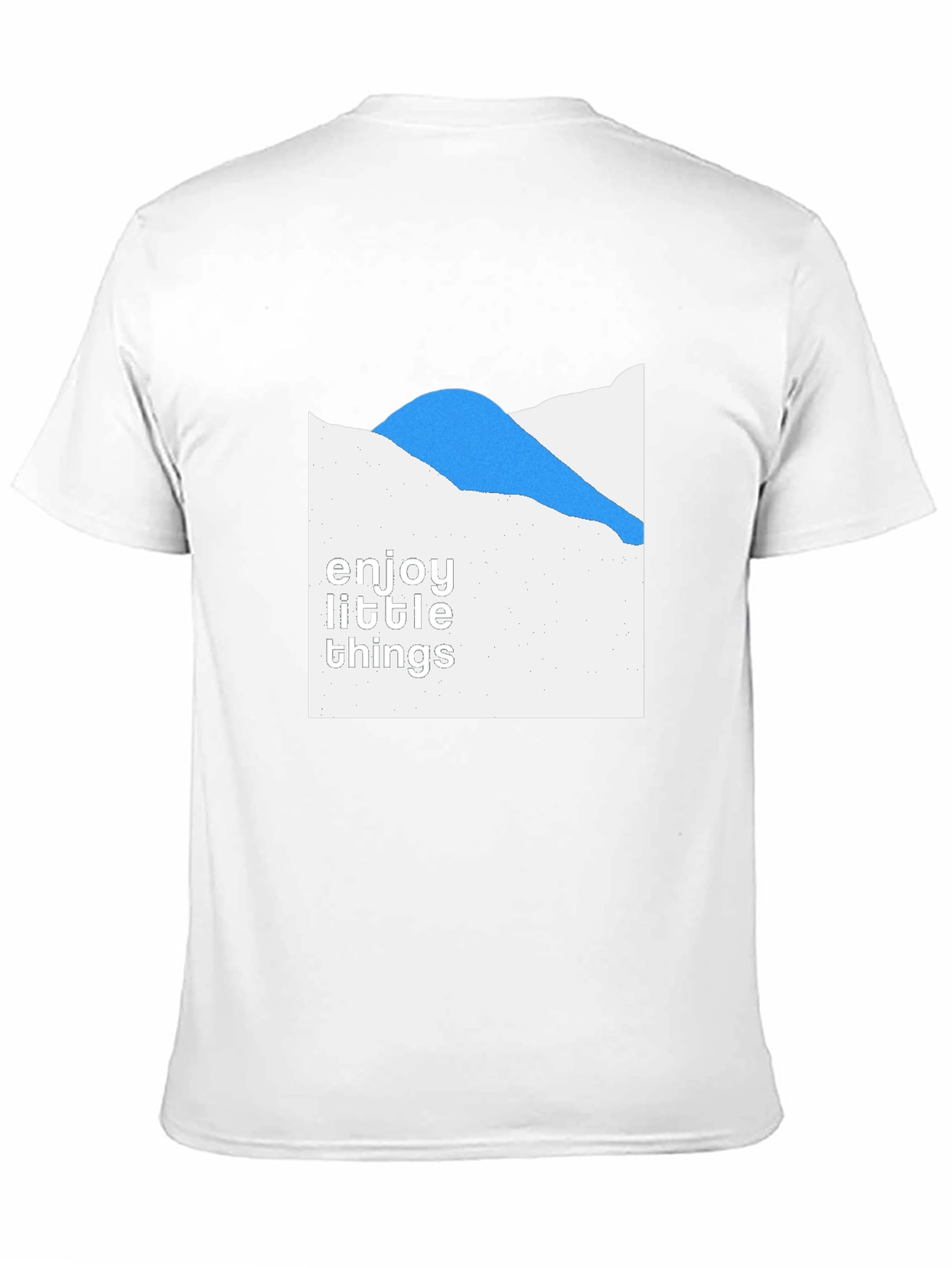 Black Enjoy Little Things Graphic Tee - Black Cotton Blend Shirt view 11