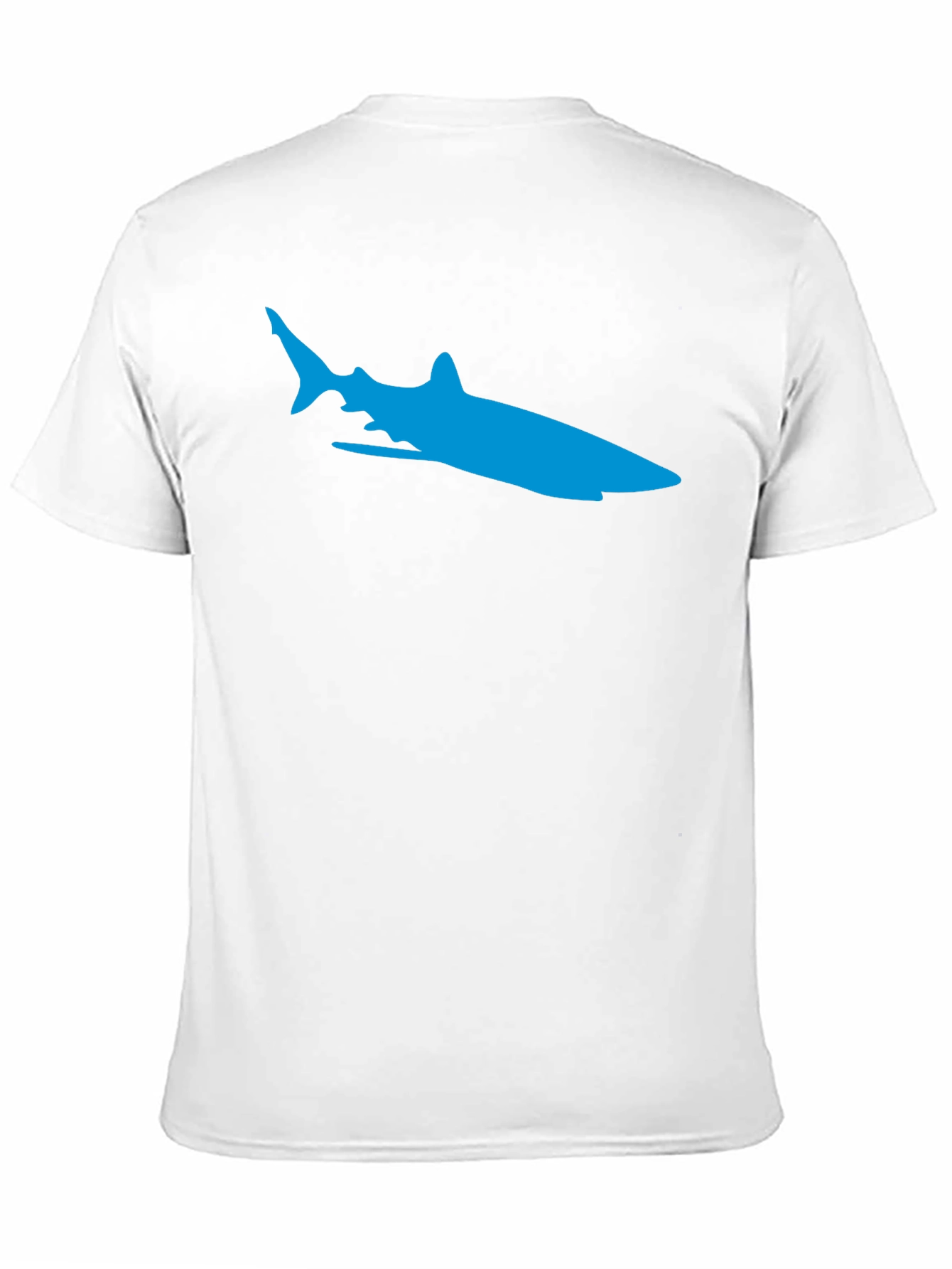 Black Cool Blue Shark Graphic T-Shirt view 11