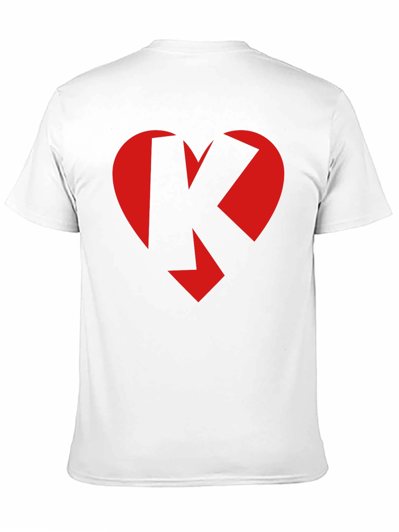 Black Heart K Graphic Tee - Black Crew Neck view 11