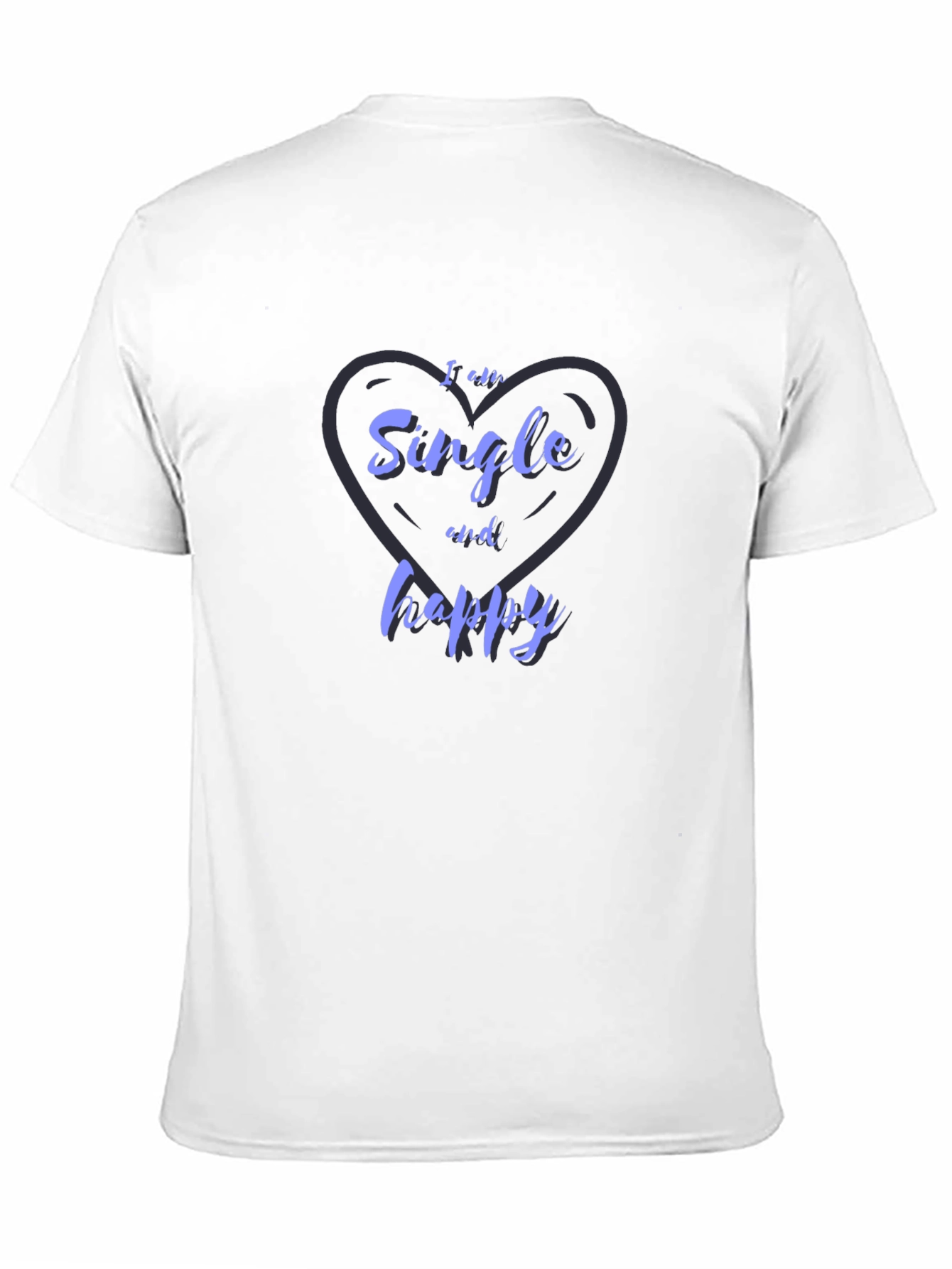 Black Single and Happy Graphic T-Shirt view 11