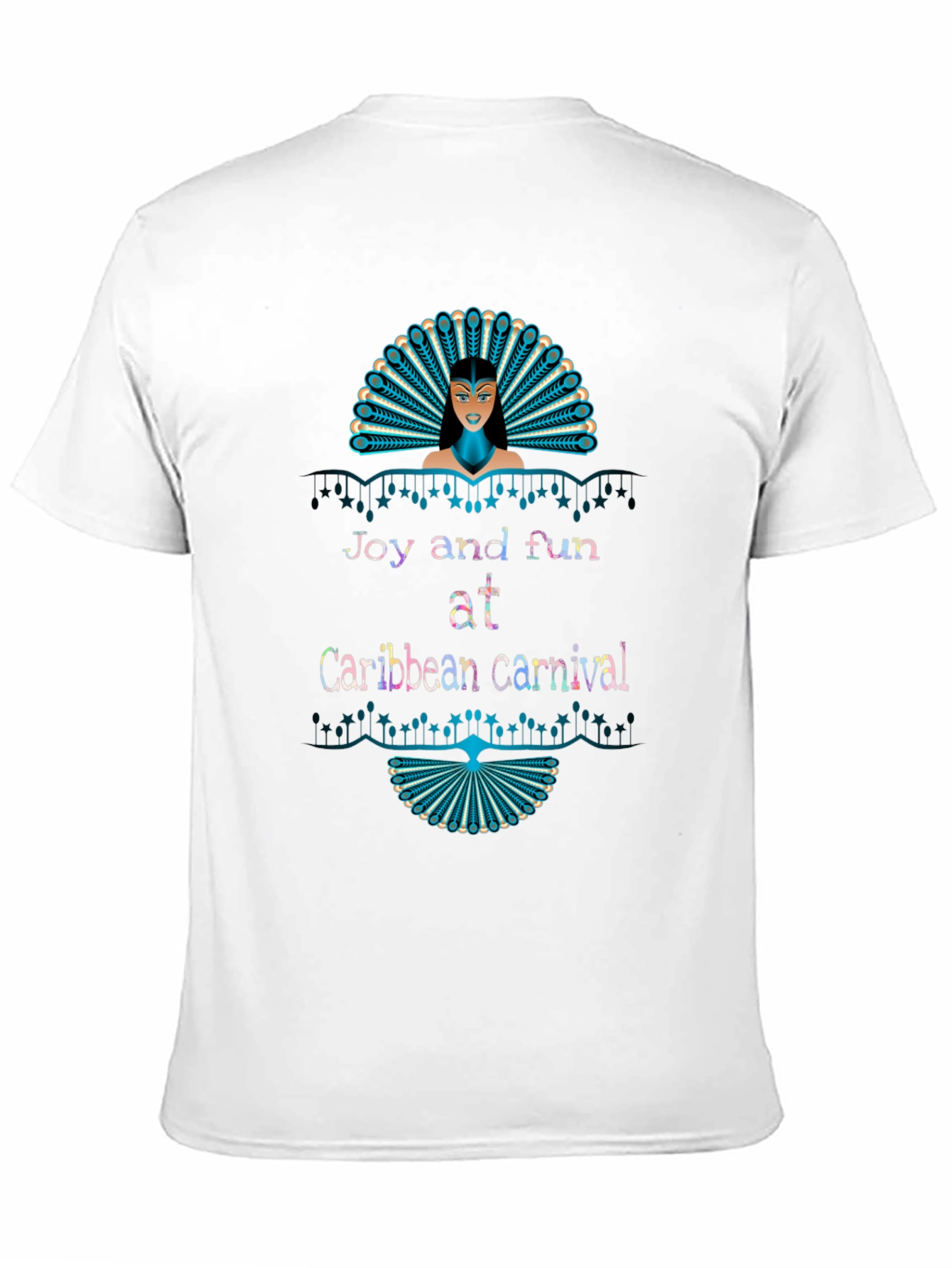 Black Caribbean Carnival Graphic Tee view 11