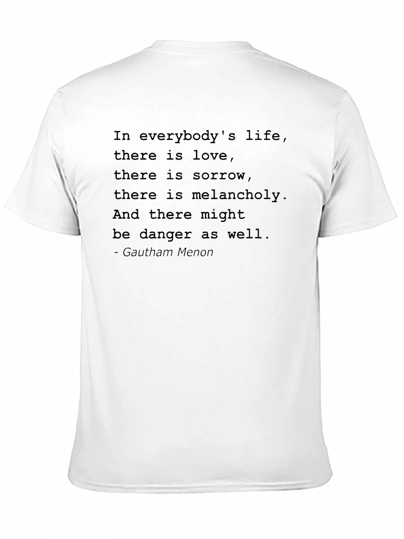 Black Inspirational Quote Black T-Shirt view 11