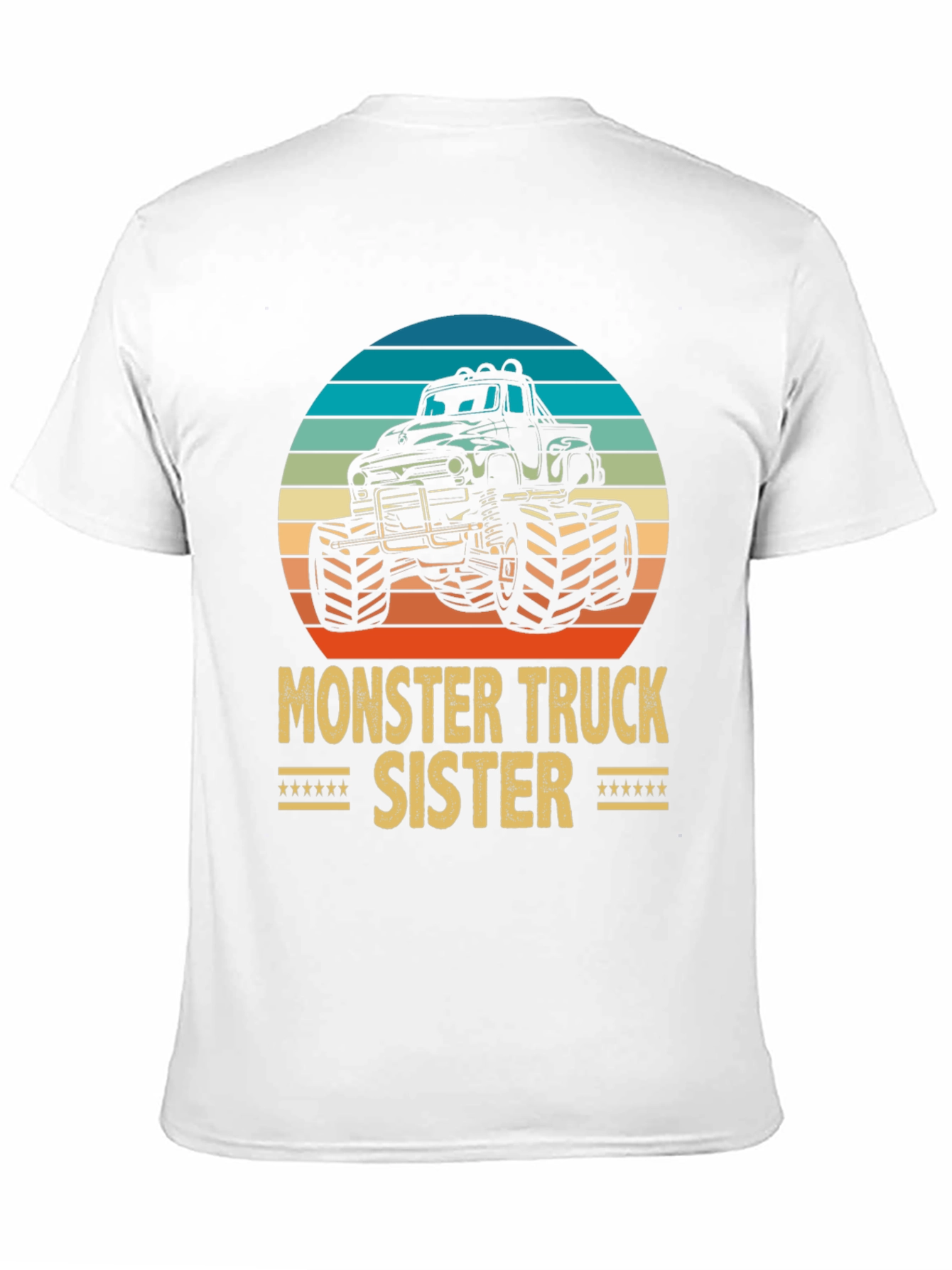 Black Monster Truck Sister Graphic Tee - Black Cotton Blend view 11